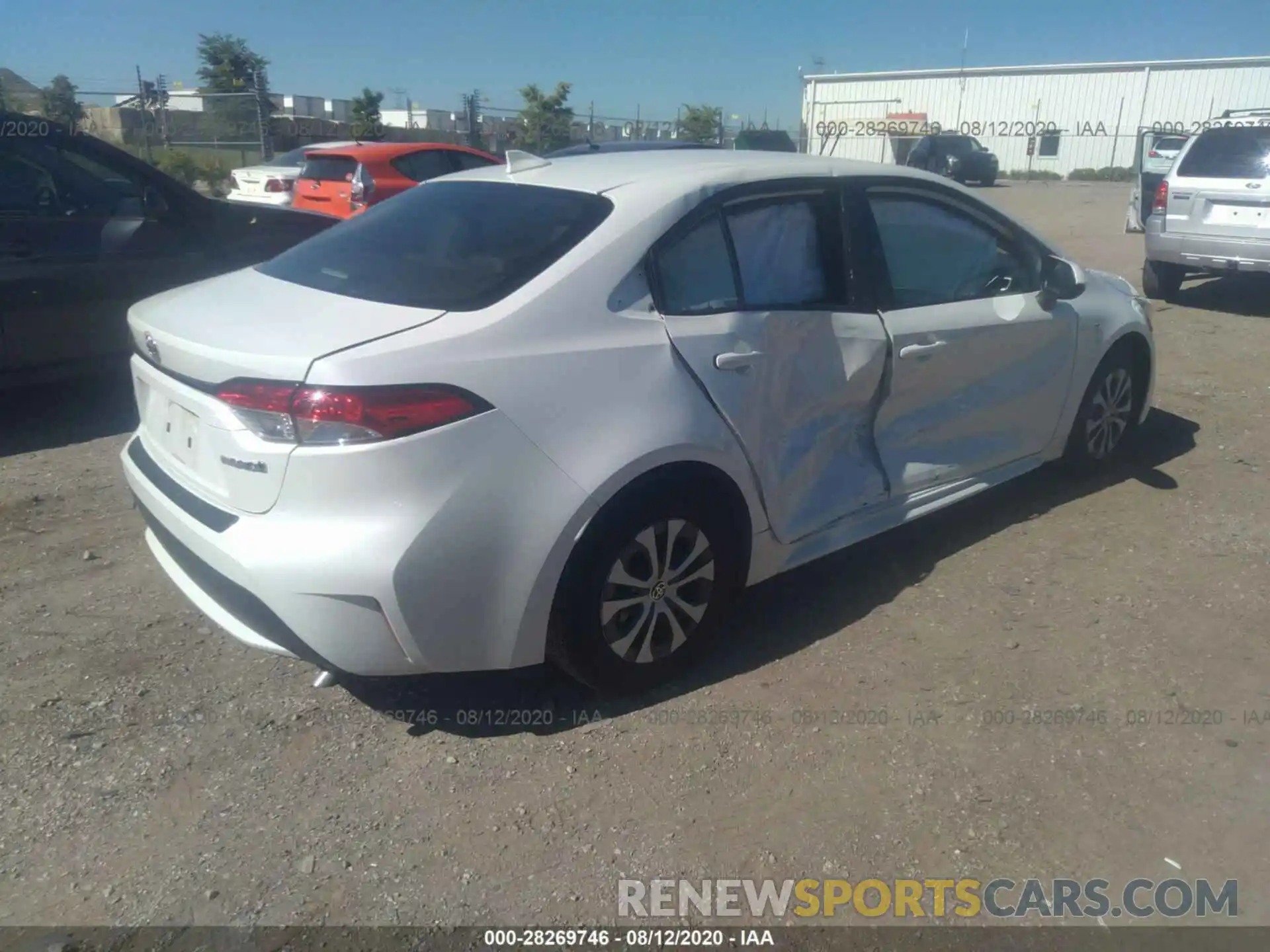 4 Photograph of a damaged car JTDEBRBE6LJ013346 TOYOTA COROLLA 2020