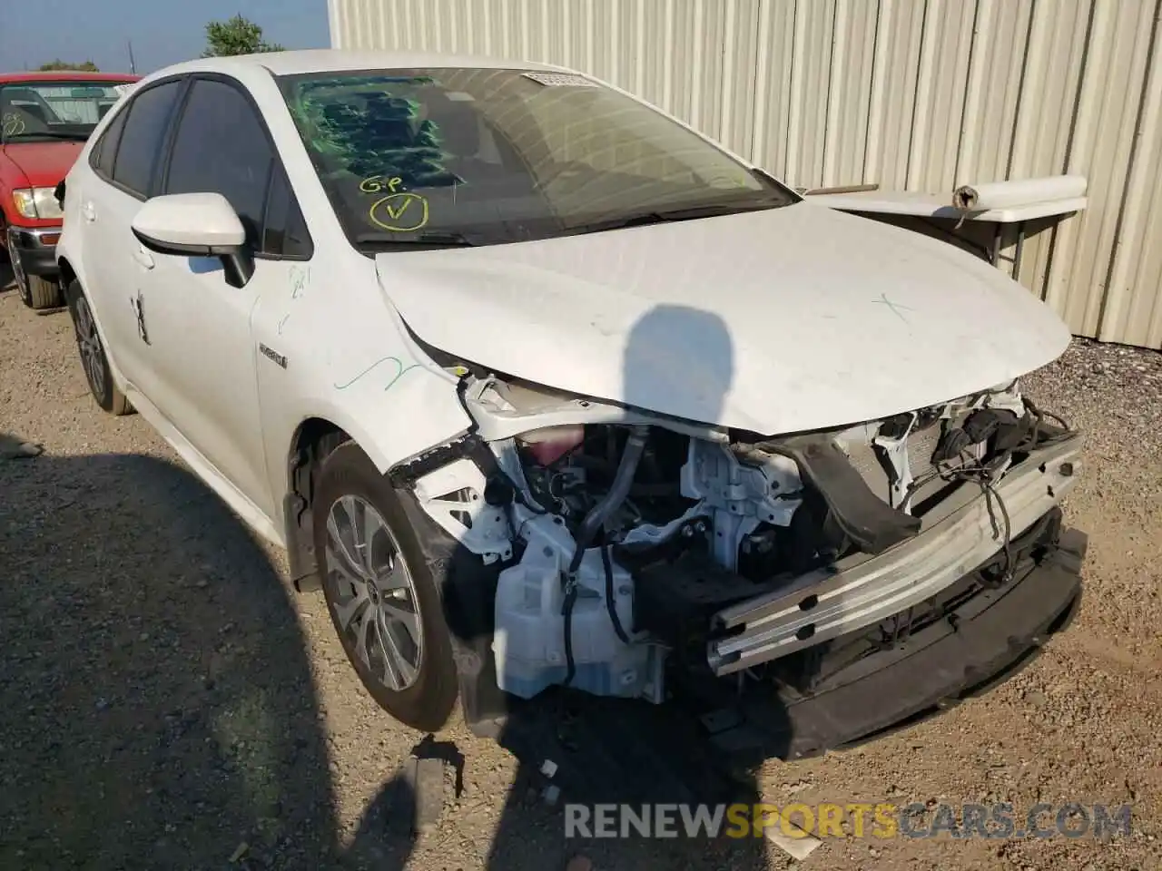 1 Photograph of a damaged car JTDEBRBE6LJ013394 TOYOTA COROLLA 2020