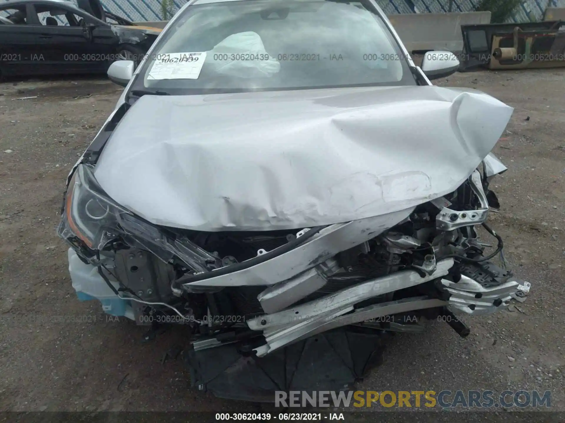 6 Photograph of a damaged car JTDEBRBE6LJ014092 TOYOTA COROLLA 2020