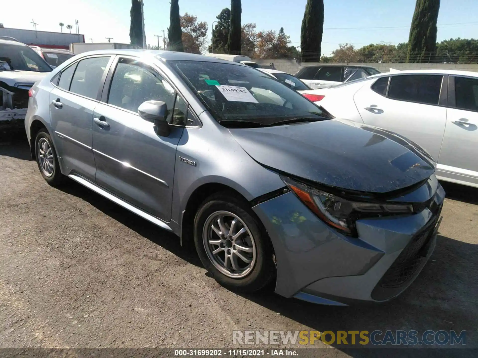 1 Photograph of a damaged car JTDEBRBE6LJ014111 TOYOTA COROLLA 2020