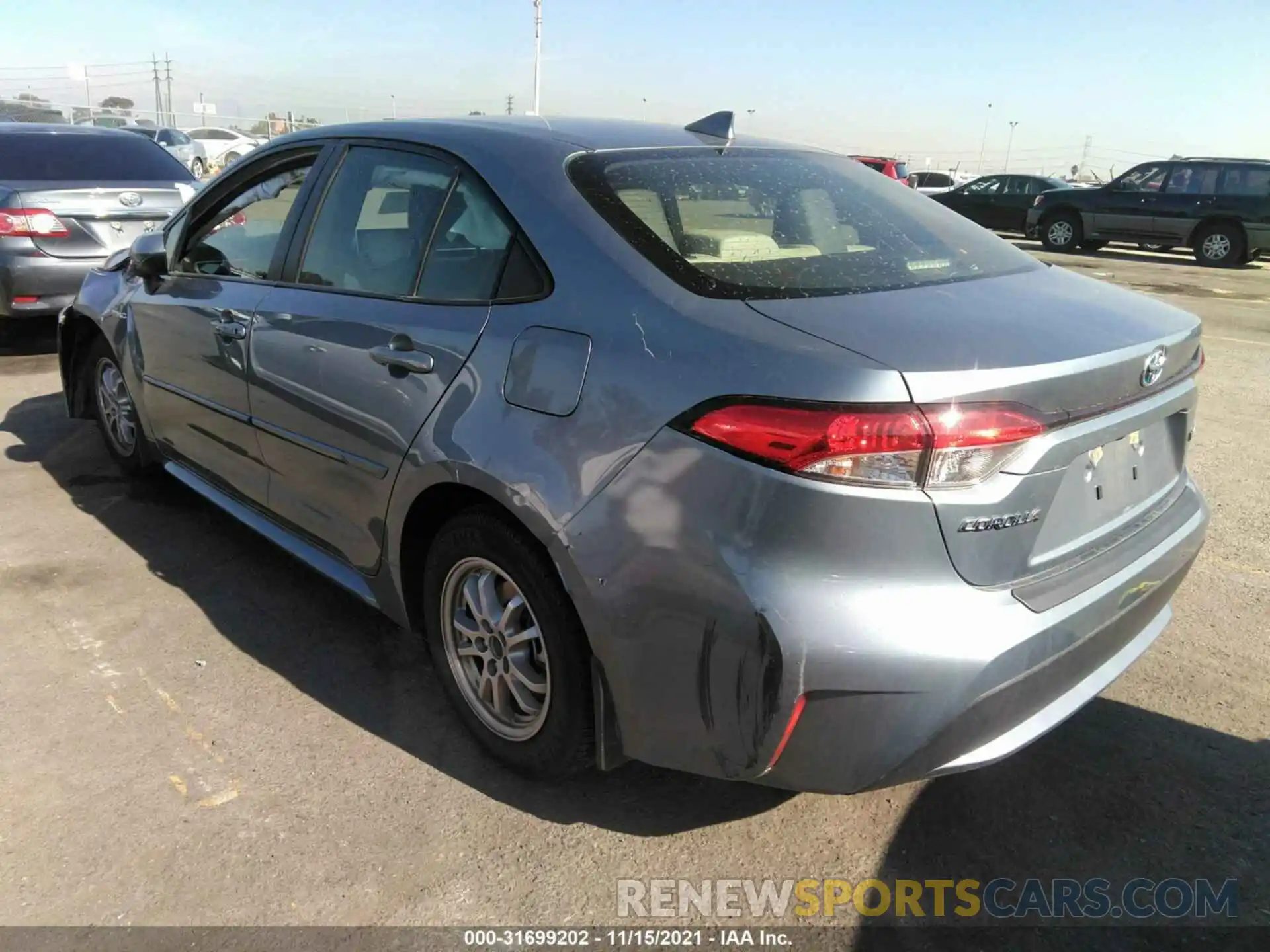 3 Photograph of a damaged car JTDEBRBE6LJ014111 TOYOTA COROLLA 2020