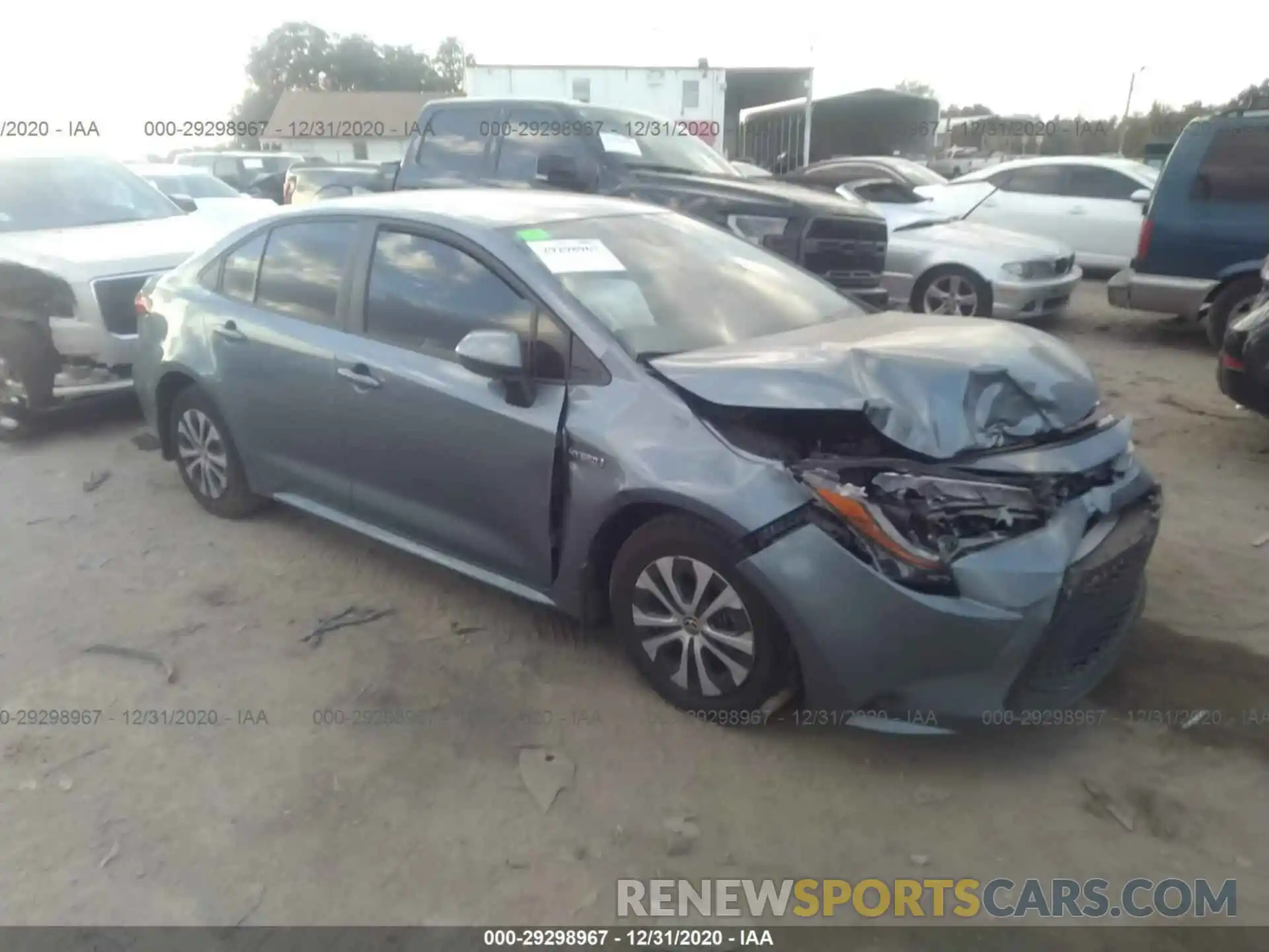 1 Photograph of a damaged car JTDEBRBE6LJ015131 TOYOTA COROLLA 2020