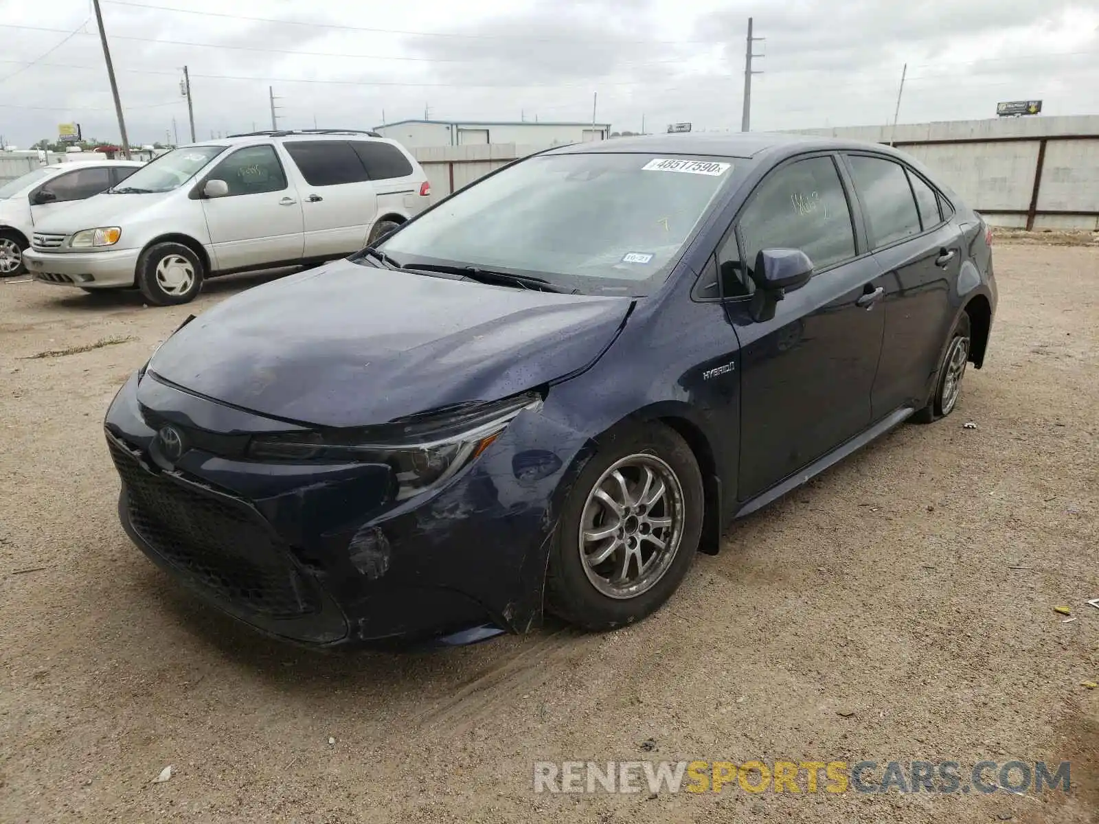 2 Photograph of a damaged car JTDEBRBE6LJ015212 TOYOTA COROLLA 2020