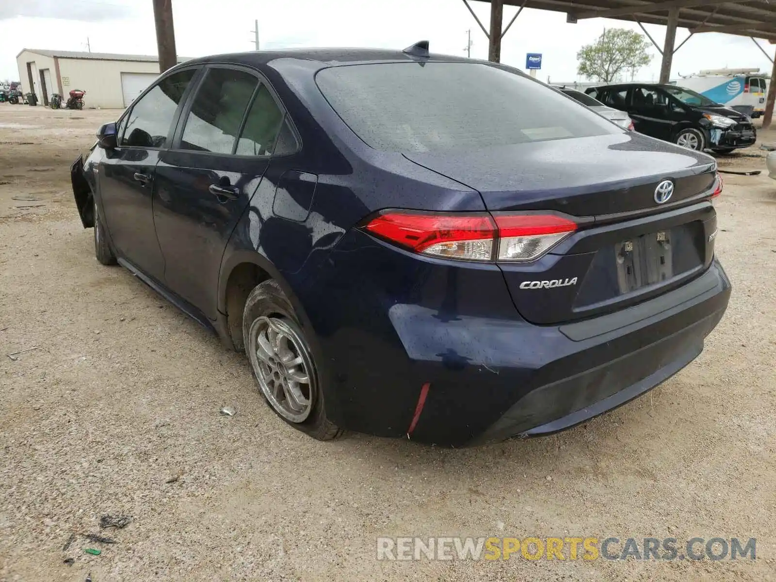 3 Photograph of a damaged car JTDEBRBE6LJ015212 TOYOTA COROLLA 2020