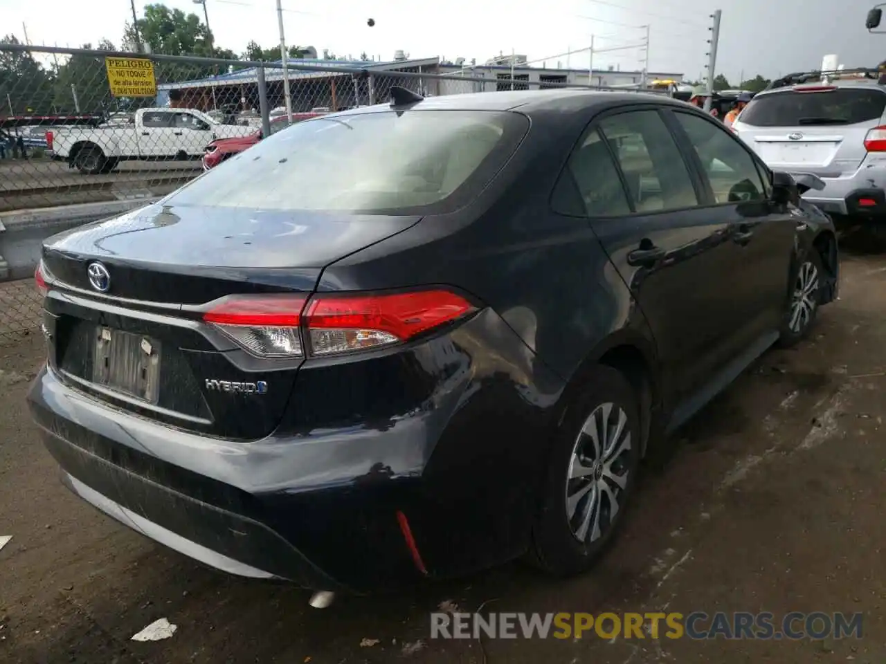 4 Photograph of a damaged car JTDEBRBE6LJ017364 TOYOTA COROLLA 2020