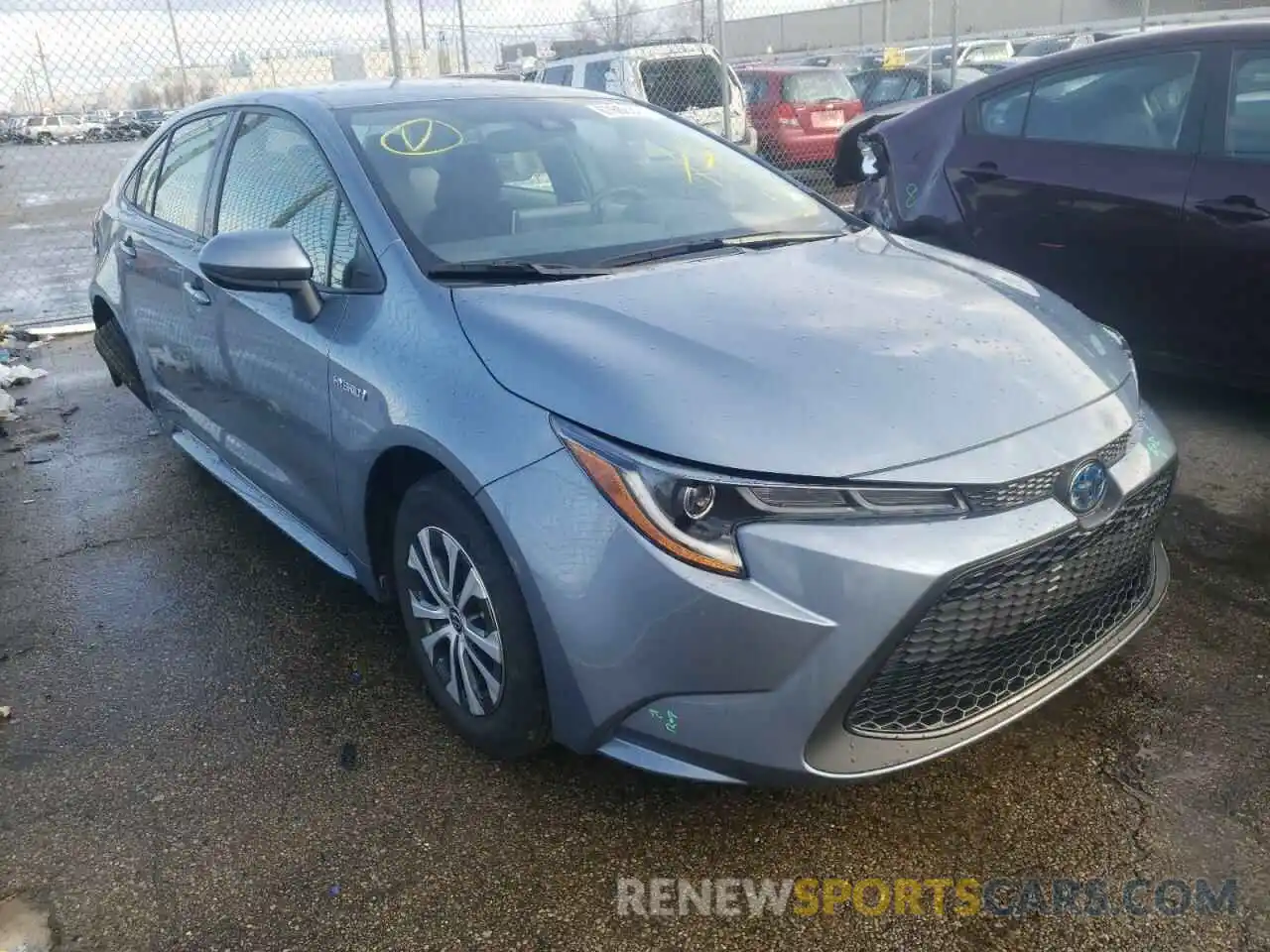 1 Photograph of a damaged car JTDEBRBE6LJ017560 TOYOTA COROLLA 2020