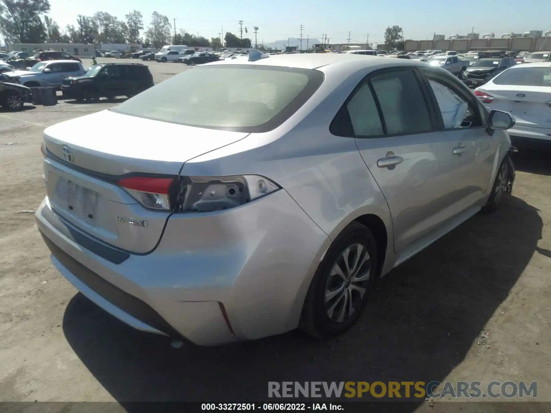 4 Photograph of a damaged car JTDEBRBE6LJ017848 TOYOTA COROLLA 2020