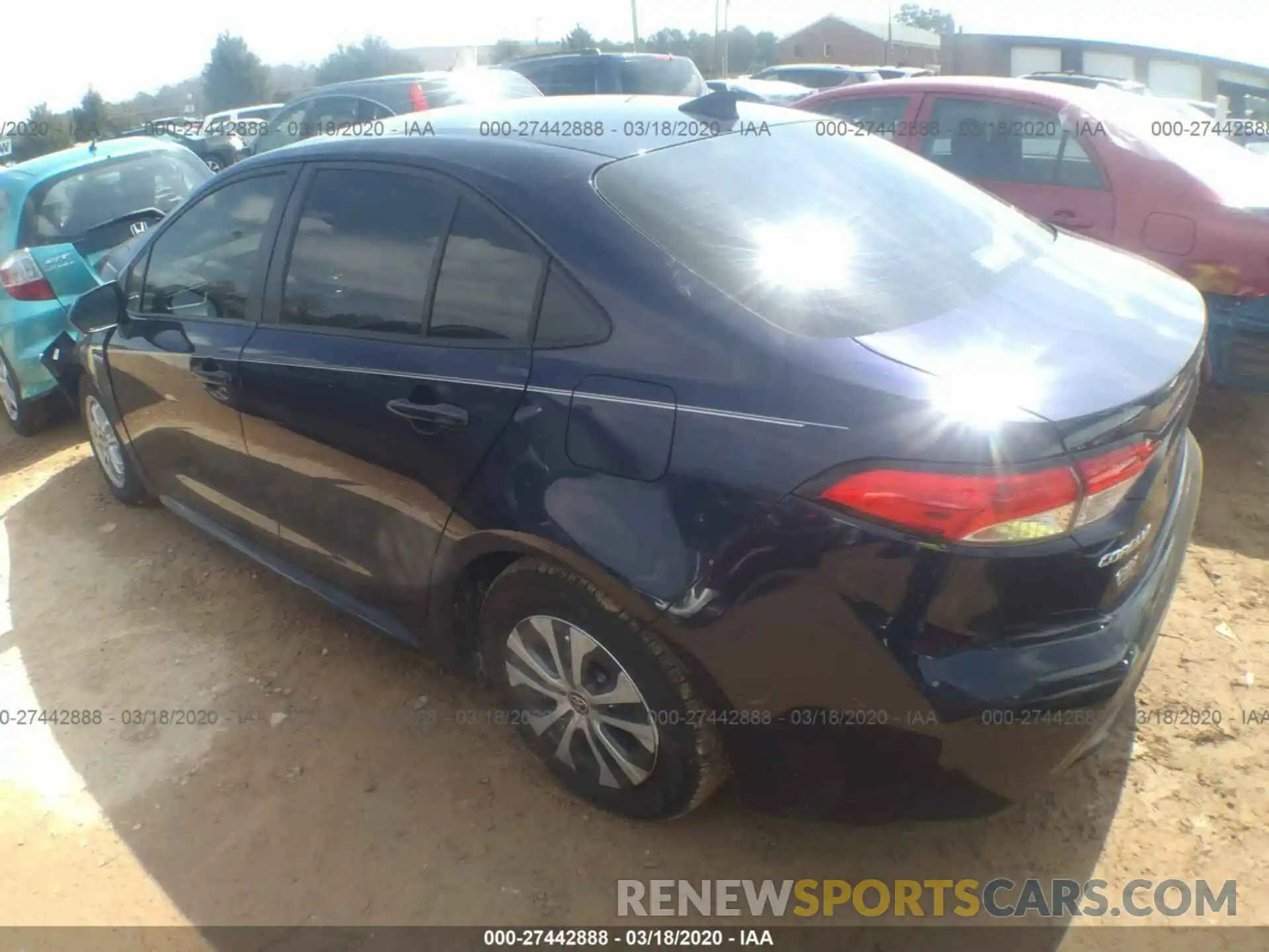 3 Photograph of a damaged car JTDEBRBE6LJ018515 TOYOTA COROLLA 2020