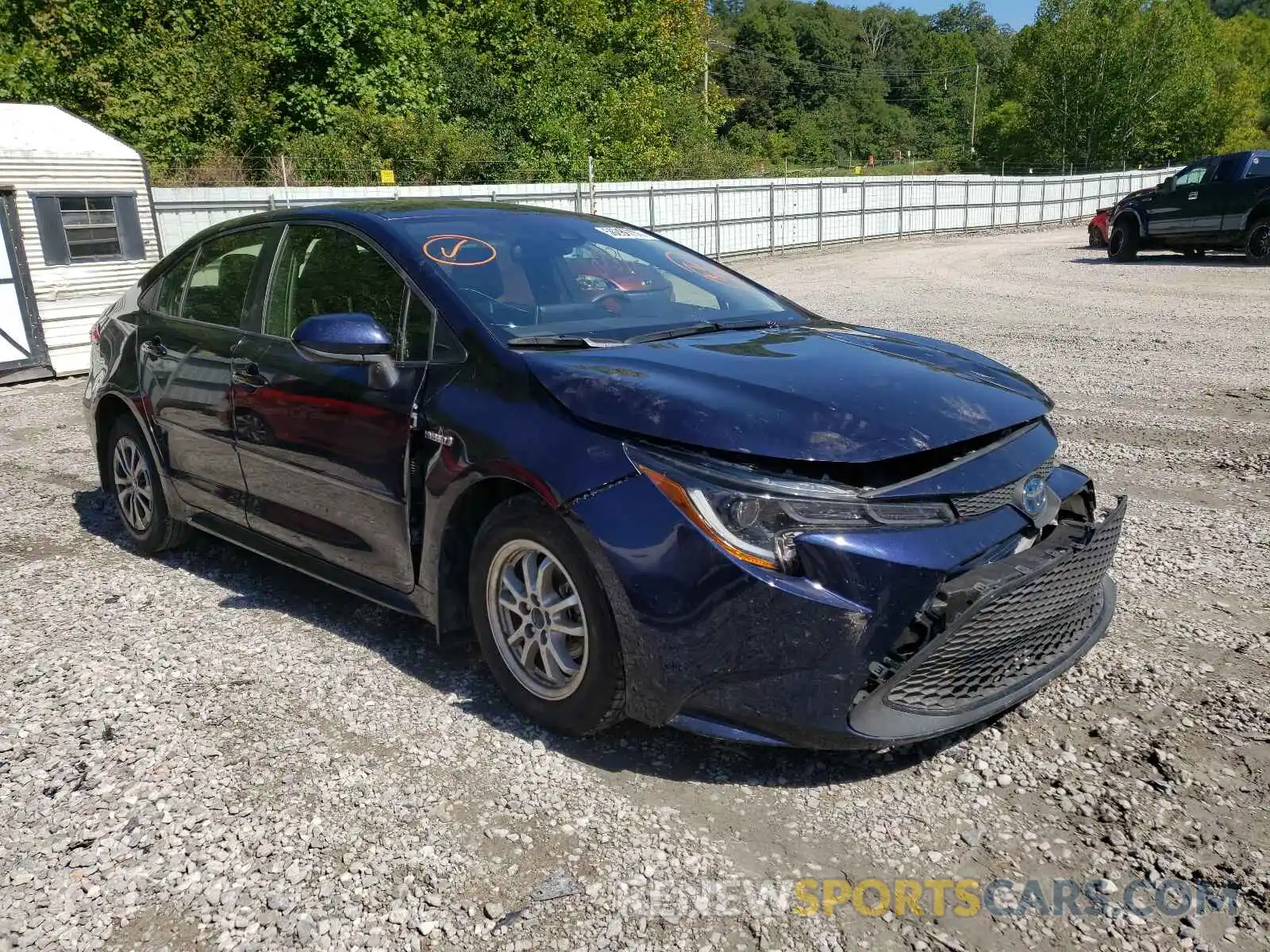 1 Photograph of a damaged car JTDEBRBE6LJ019762 TOYOTA COROLLA 2020