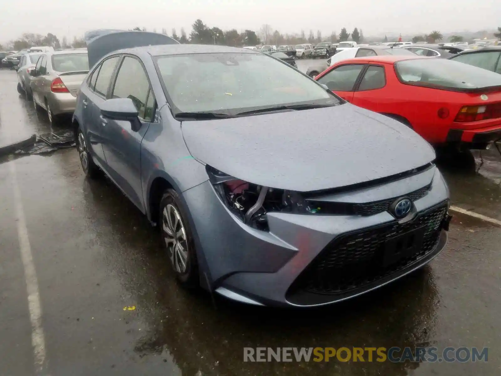 1 Photograph of a damaged car JTDEBRBE6LJ020846 TOYOTA COROLLA 2020