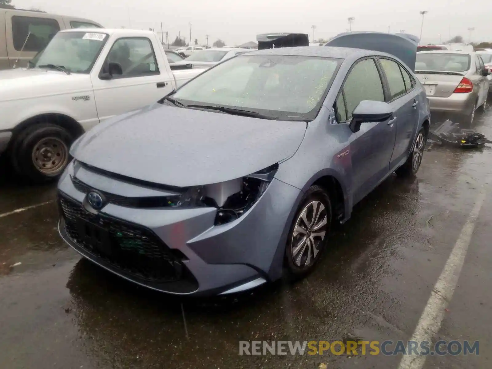 2 Photograph of a damaged car JTDEBRBE6LJ020846 TOYOTA COROLLA 2020