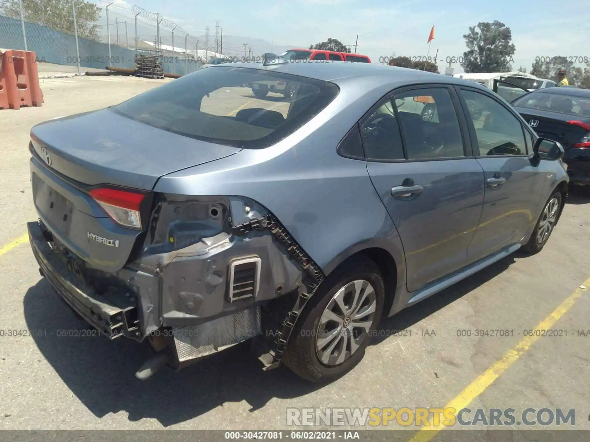 4 Photograph of a damaged car JTDEBRBE6LJ022077 TOYOTA COROLLA 2020