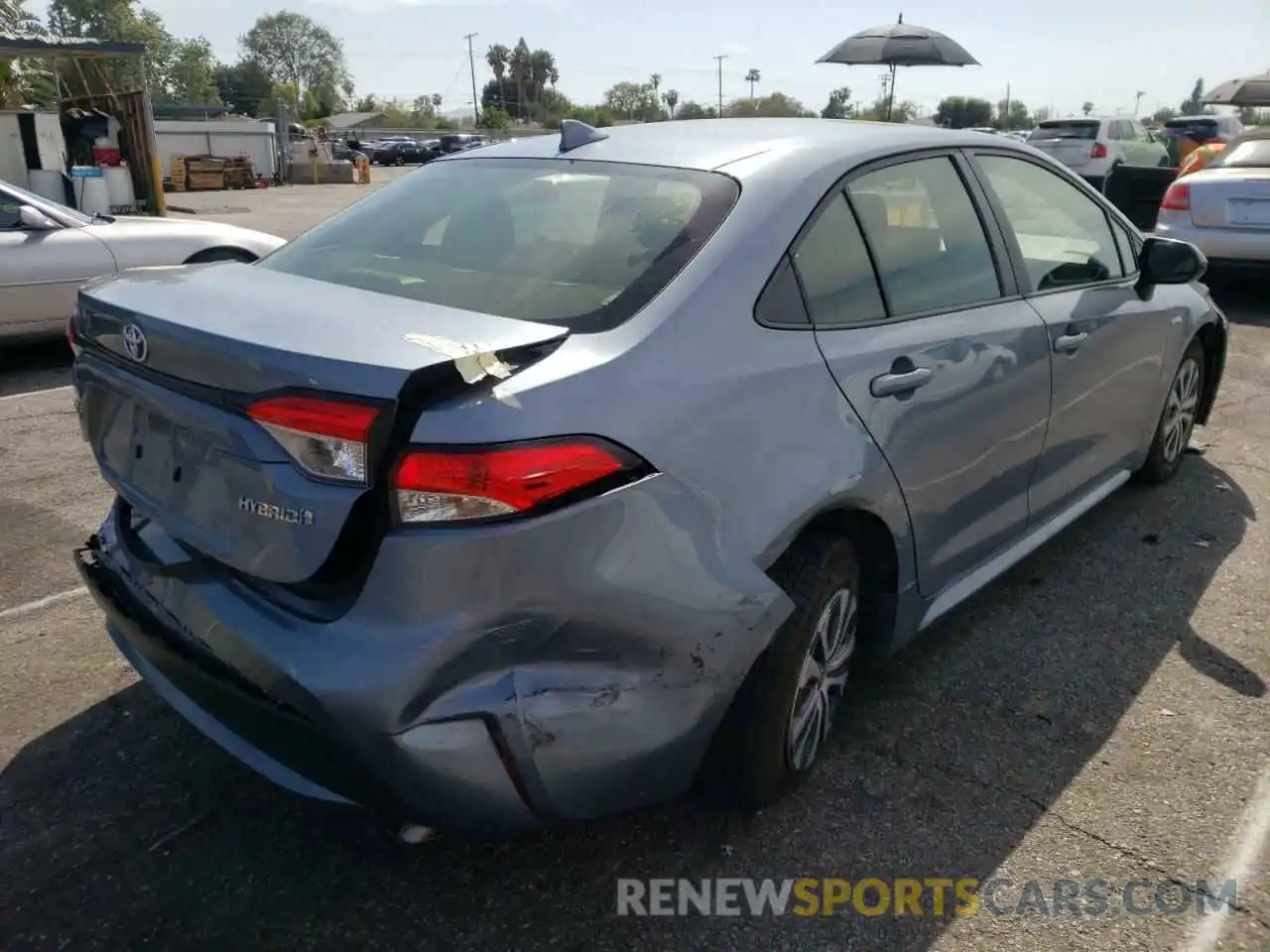 4 Photograph of a damaged car JTDEBRBE6LJ022256 TOYOTA COROLLA 2020