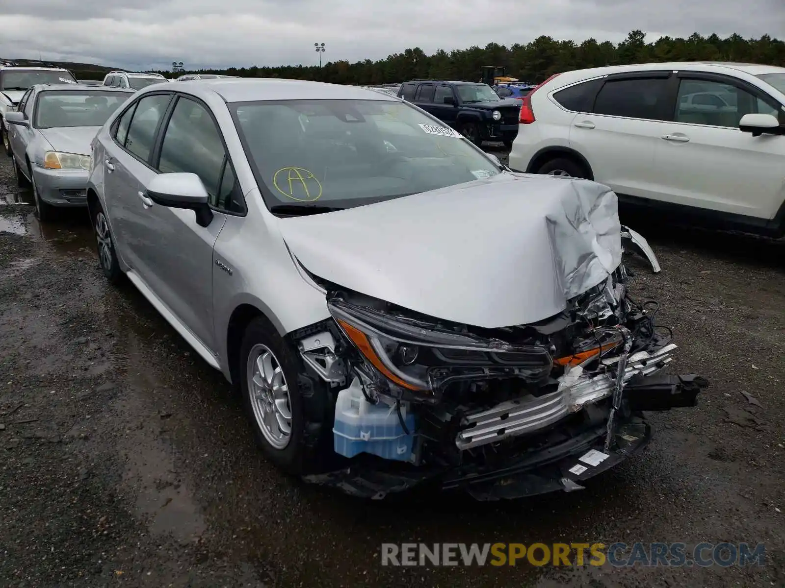 1 Photograph of a damaged car JTDEBRBE6LJ023150 TOYOTA COROLLA 2020