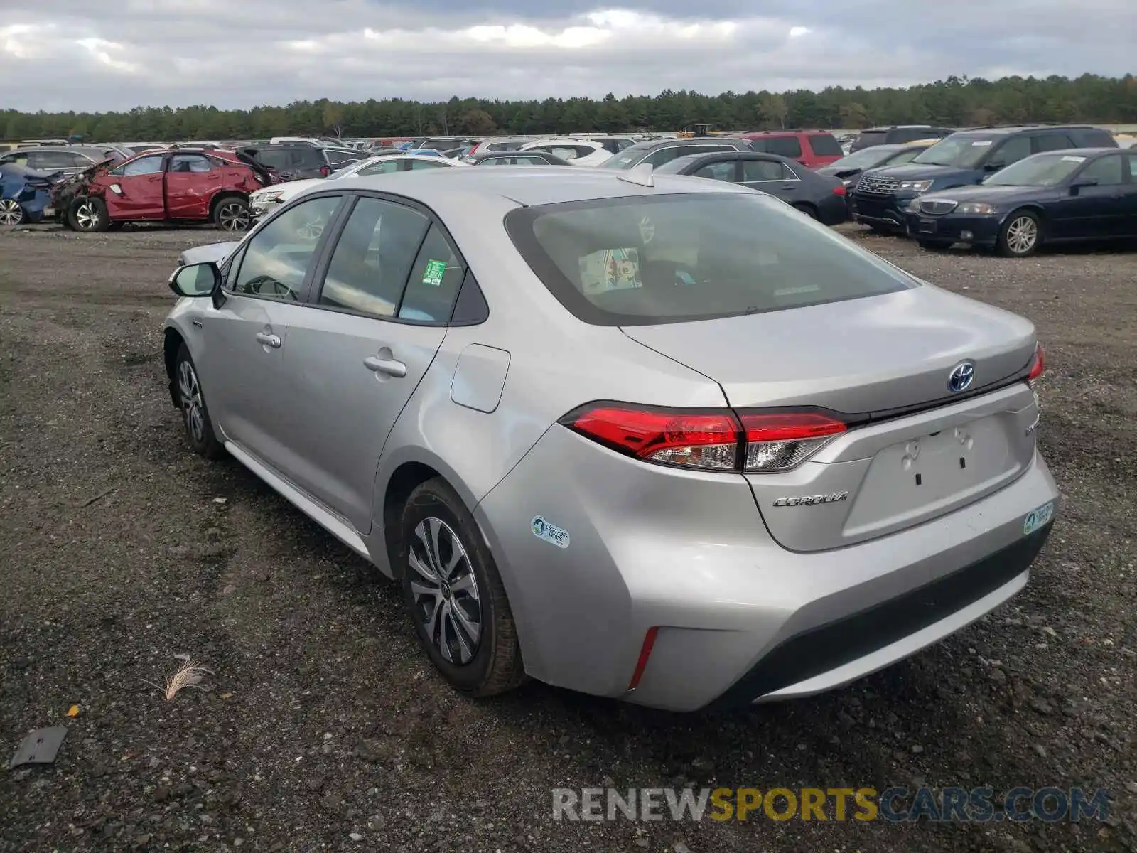 3 Photograph of a damaged car JTDEBRBE6LJ023150 TOYOTA COROLLA 2020