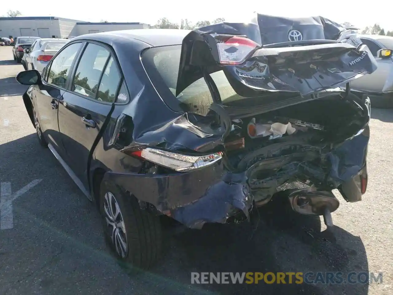 3 Photograph of a damaged car JTDEBRBE6LJ023424 TOYOTA COROLLA 2020