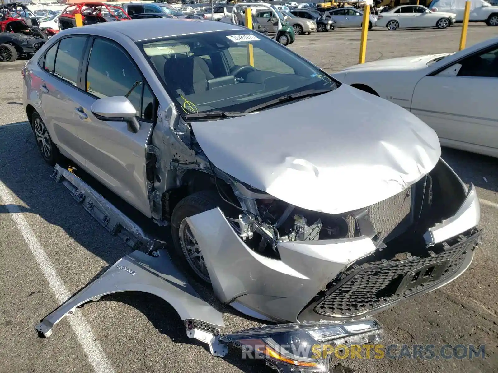 1 Фотография поврежденного автомобиля JTDEBRBE6LJ023536 TOYOTA COROLLA 2020