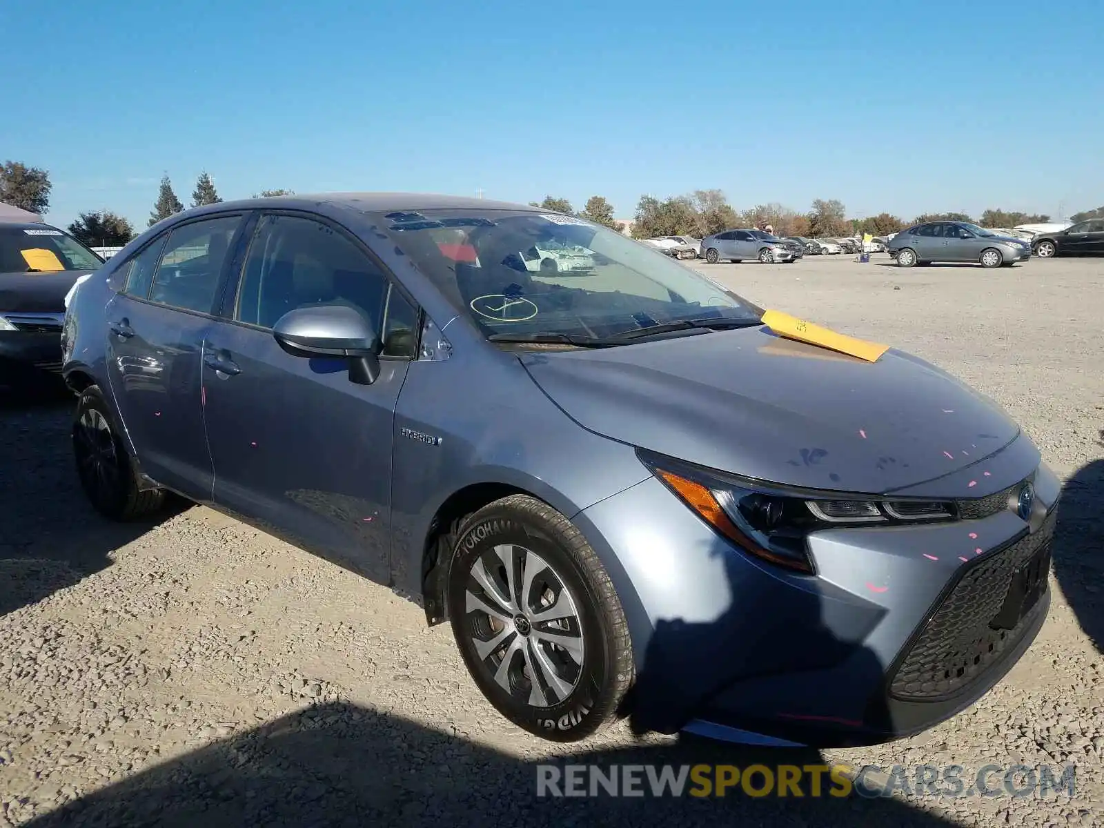 1 Photograph of a damaged car JTDEBRBE6LJ024508 TOYOTA COROLLA 2020