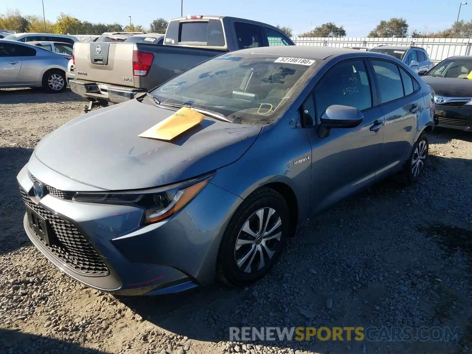 2 Photograph of a damaged car JTDEBRBE6LJ024508 TOYOTA COROLLA 2020