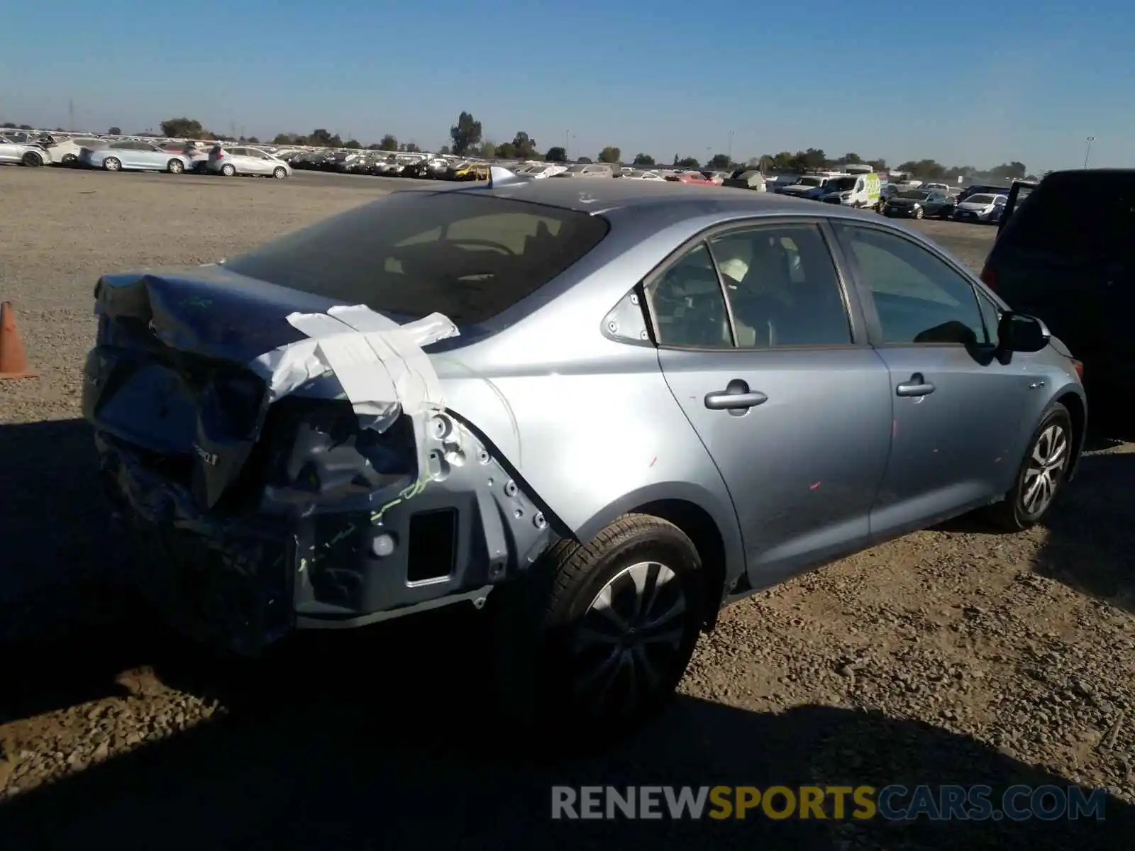 4 Photograph of a damaged car JTDEBRBE6LJ024508 TOYOTA COROLLA 2020