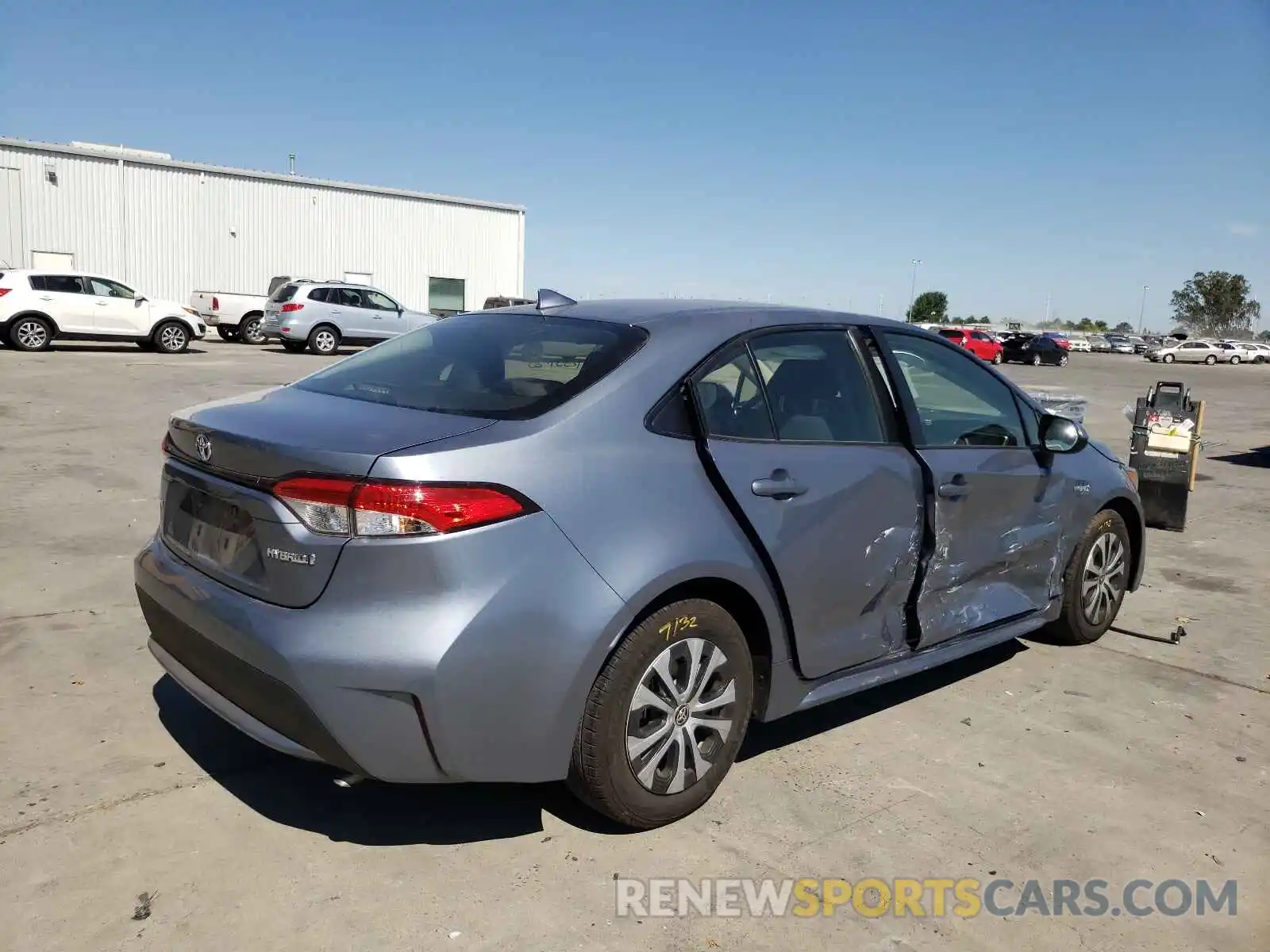 4 Photograph of a damaged car JTDEBRBE6LJ024797 TOYOTA COROLLA 2020