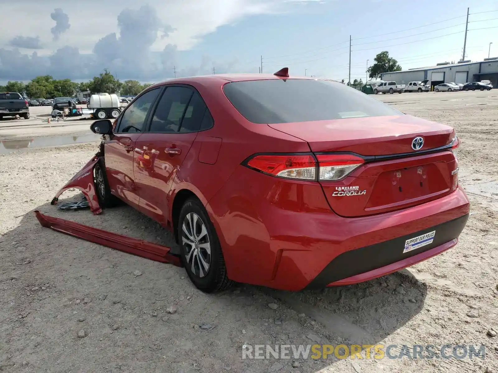 3 Photograph of a damaged car JTDEBRBE6LJ024895 TOYOTA COROLLA 2020