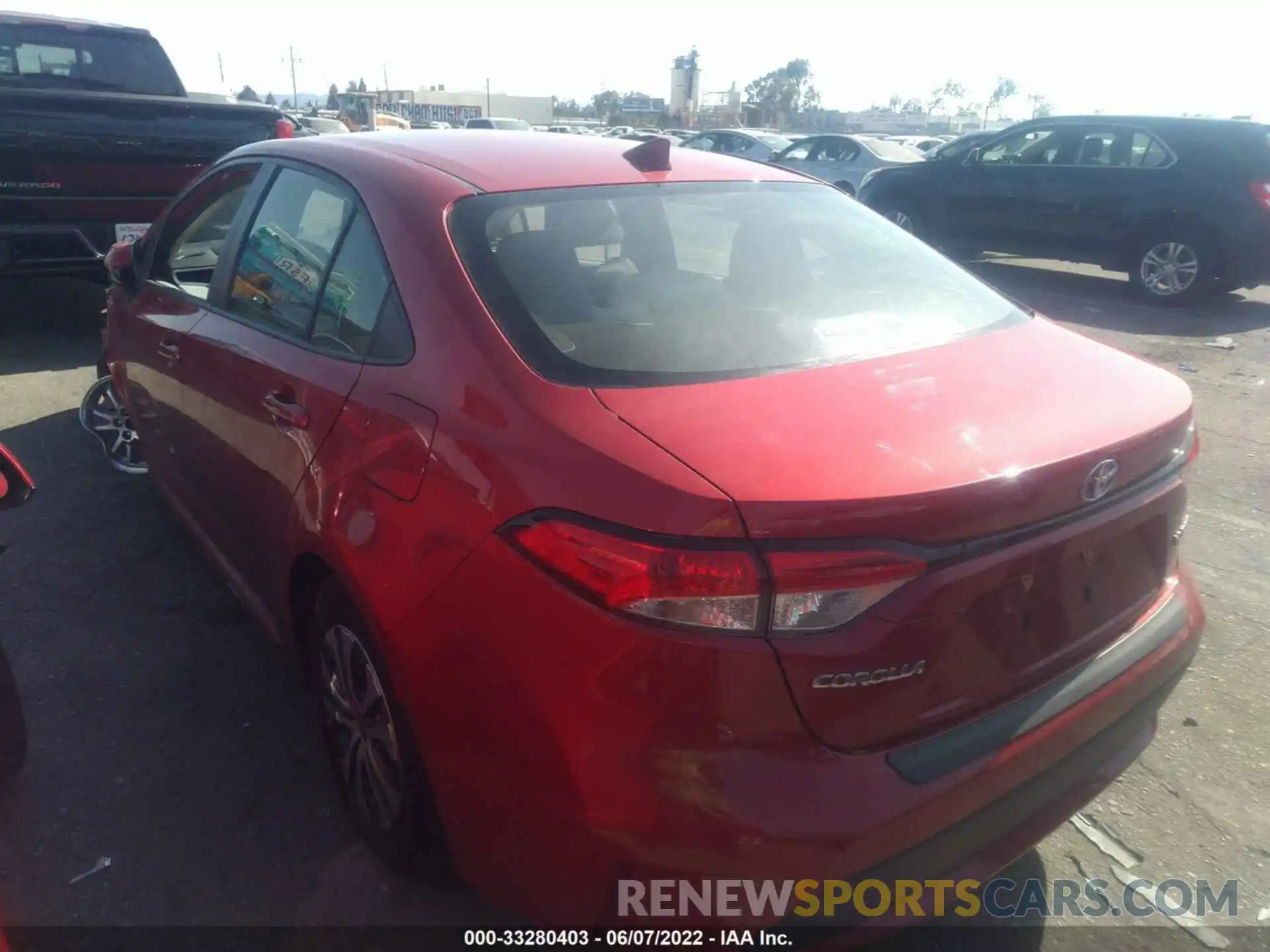 3 Photograph of a damaged car JTDEBRBE6LJ026159 TOYOTA COROLLA 2020