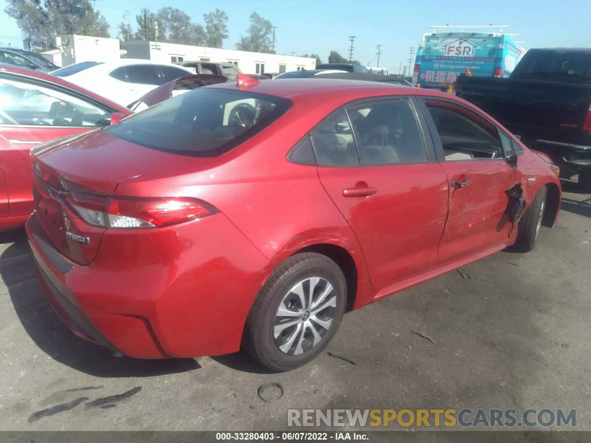 4 Photograph of a damaged car JTDEBRBE6LJ026159 TOYOTA COROLLA 2020