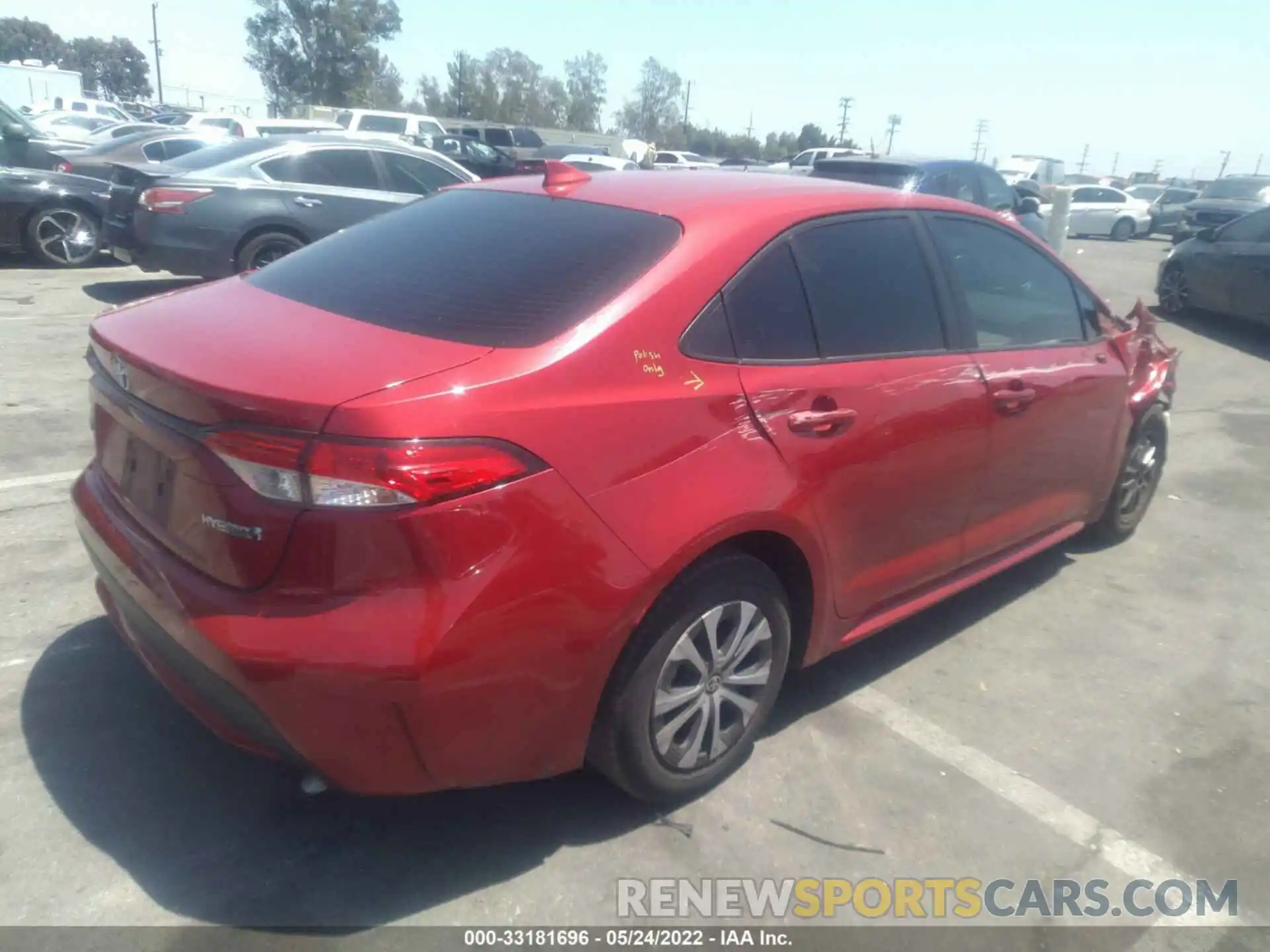 4 Photograph of a damaged car JTDEBRBE6LJ026873 TOYOTA COROLLA 2020