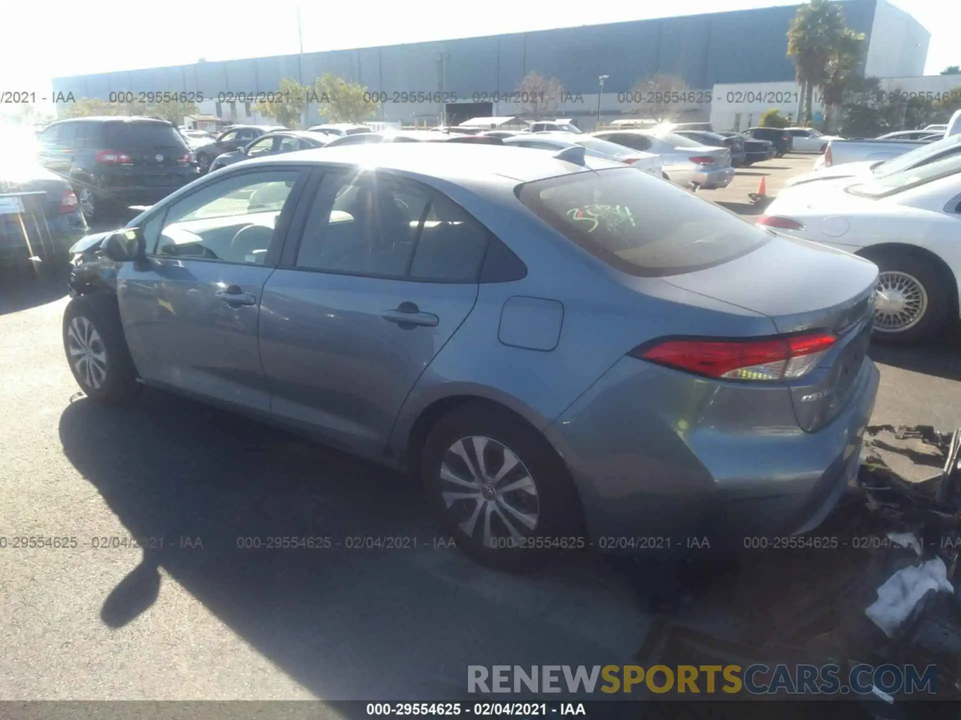 3 Photograph of a damaged car JTDEBRBE6LJ027408 TOYOTA COROLLA 2020