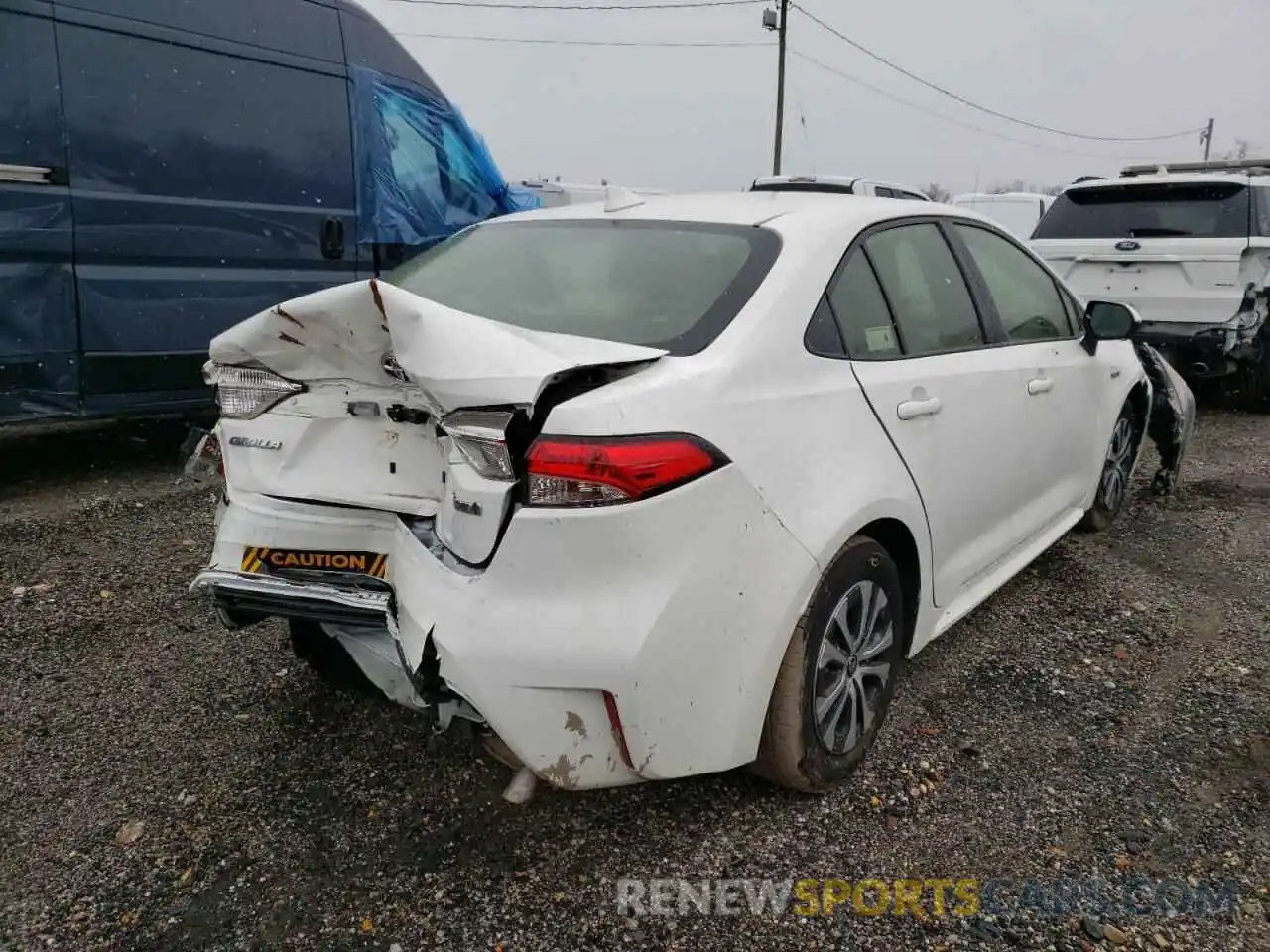 4 Photograph of a damaged car JTDEBRBE6LJ027733 TOYOTA COROLLA 2020