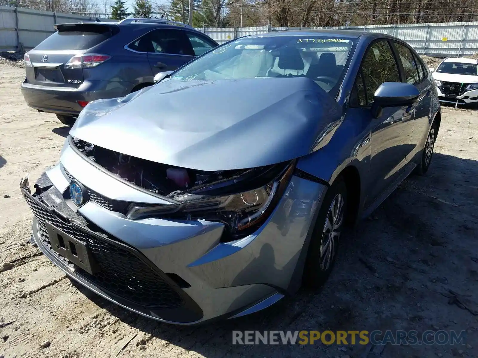 2 Photograph of a damaged car JTDEBRBE6LJ029286 TOYOTA COROLLA 2020