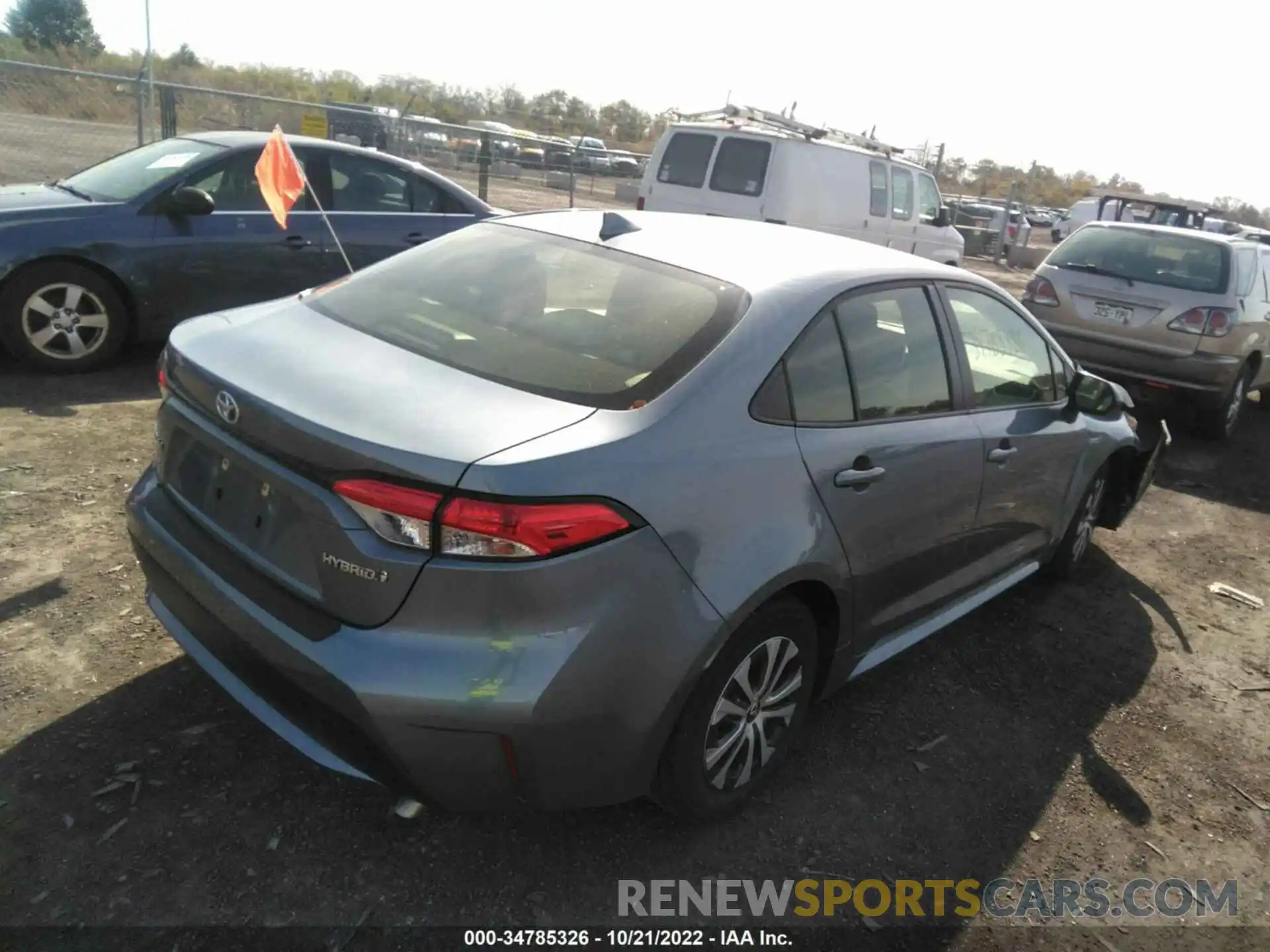 4 Photograph of a damaged car JTDEBRBE6LJ029448 TOYOTA COROLLA 2020