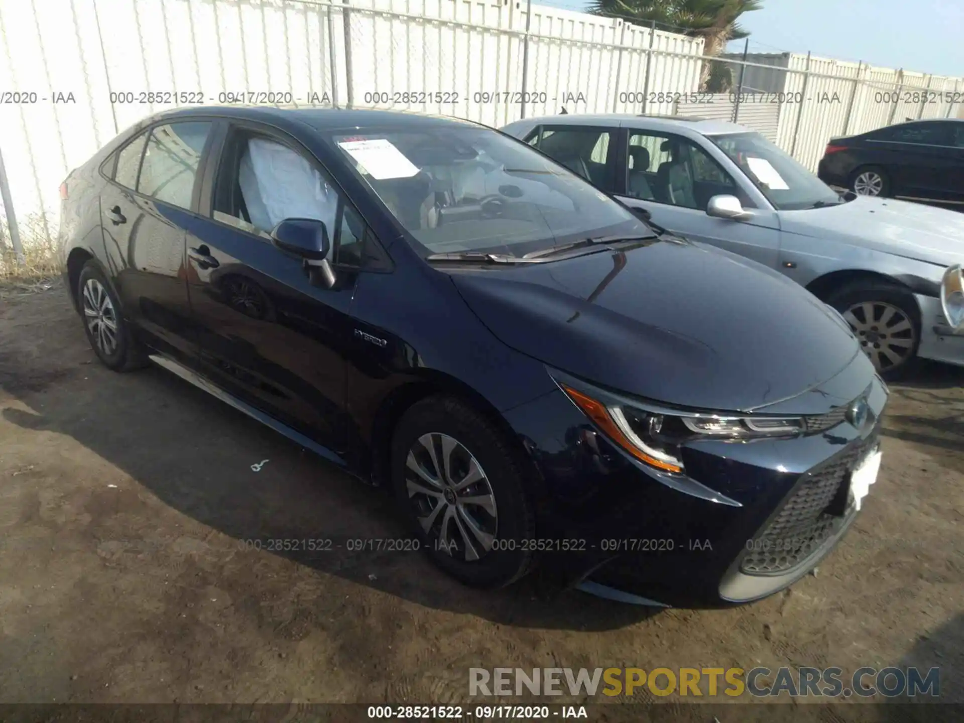 1 Photograph of a damaged car JTDEBRBE6LJ029451 TOYOTA COROLLA 2020