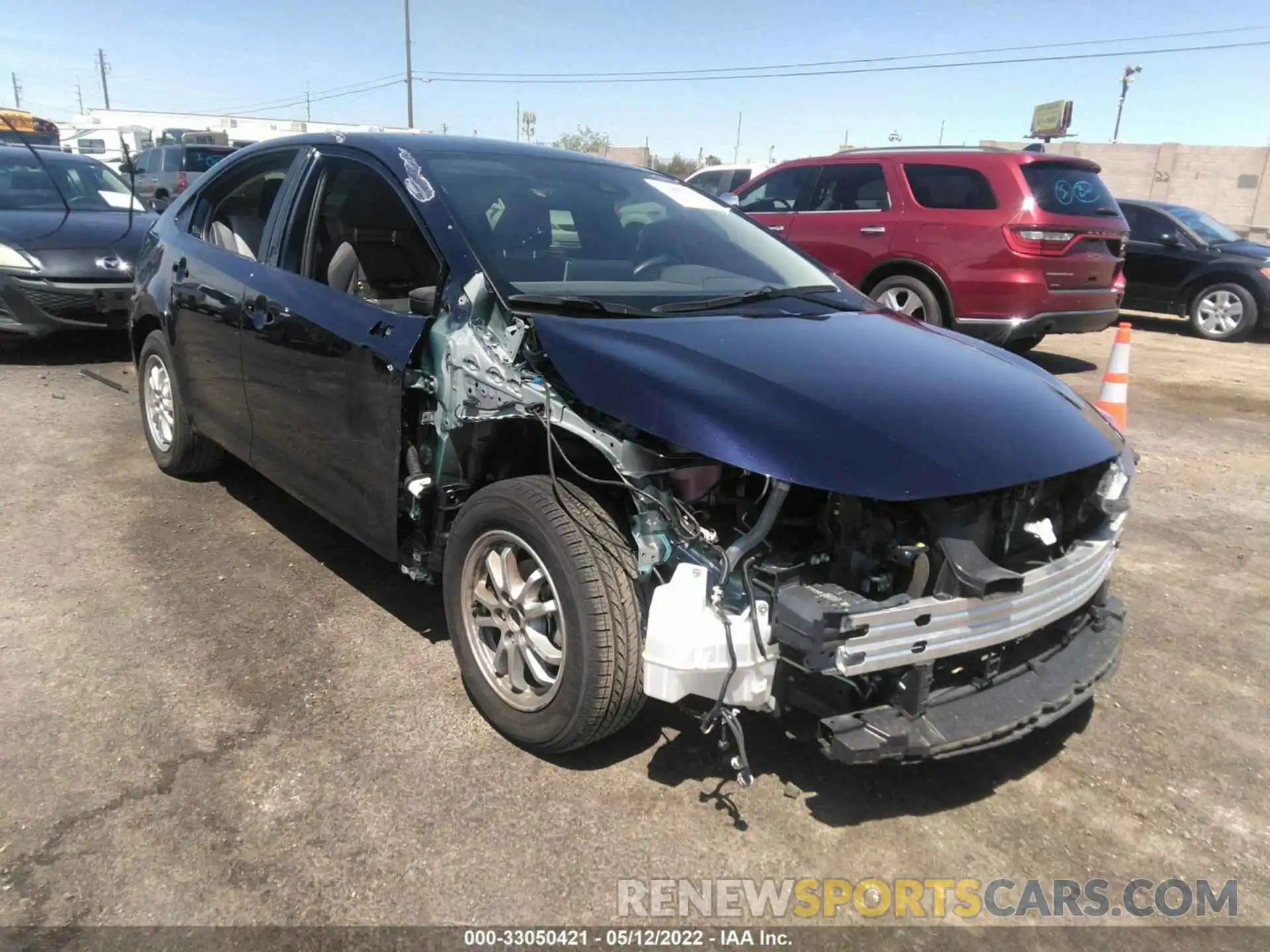 1 Photograph of a damaged car JTDEBRBE6LJ031118 TOYOTA COROLLA 2020