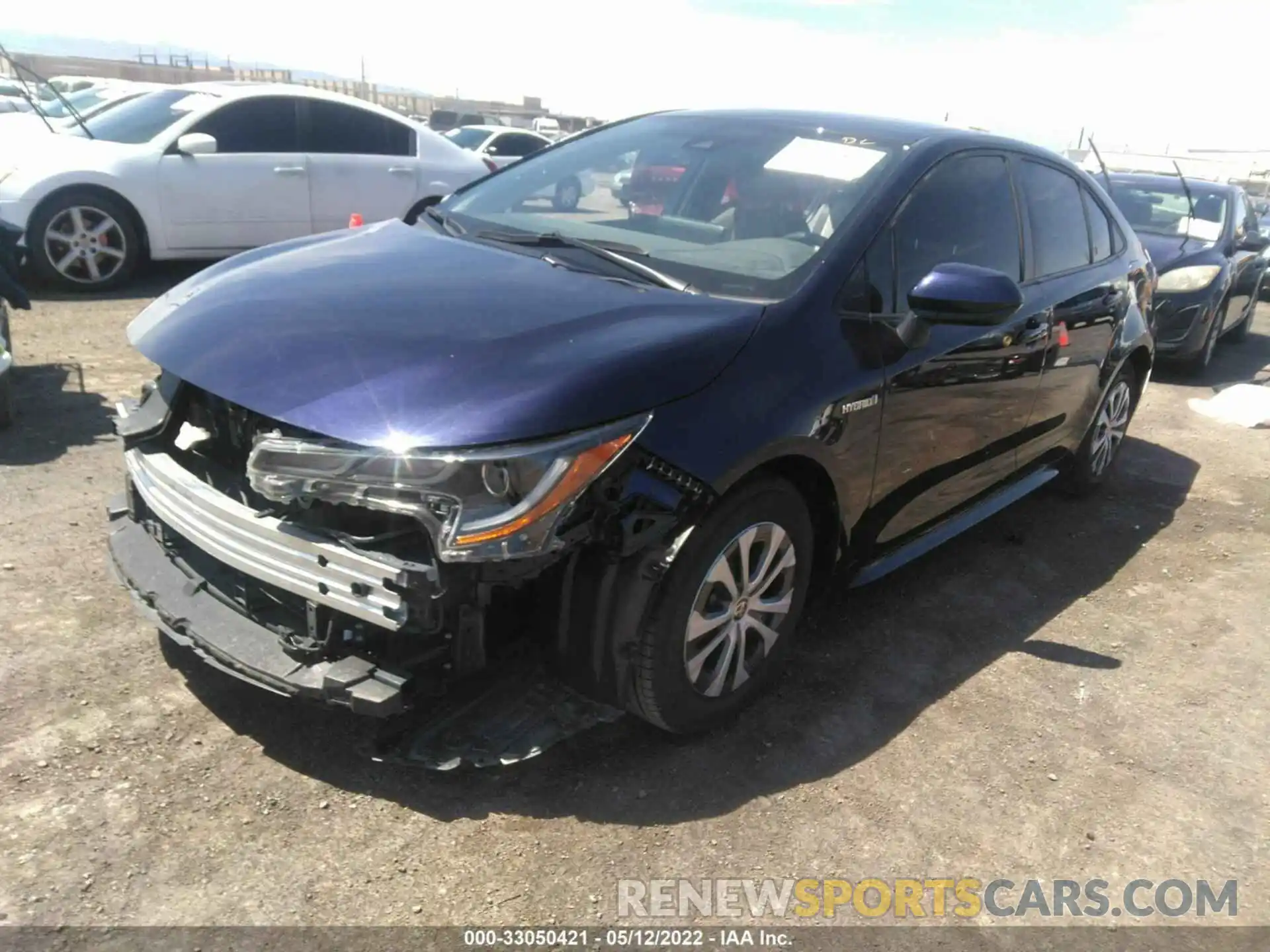 2 Photograph of a damaged car JTDEBRBE6LJ031118 TOYOTA COROLLA 2020