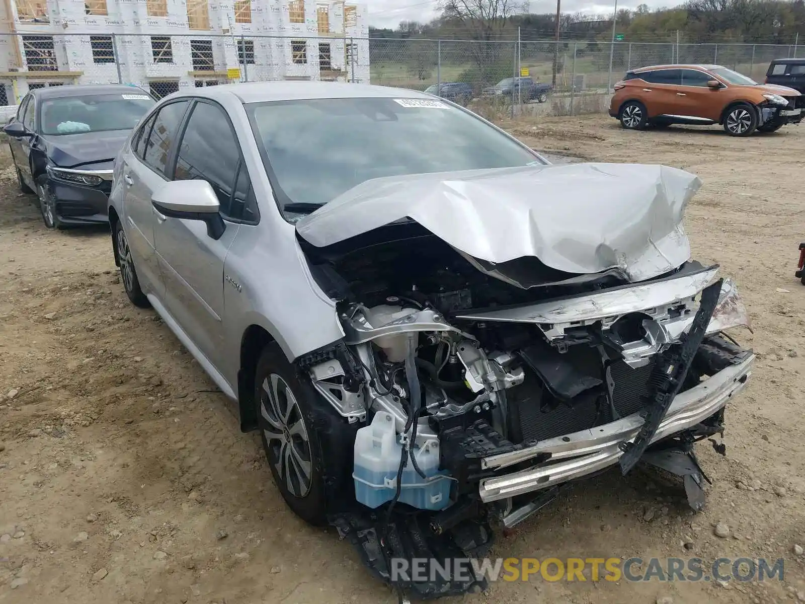 1 Photograph of a damaged car JTDEBRBE7LJ000413 TOYOTA COROLLA 2020