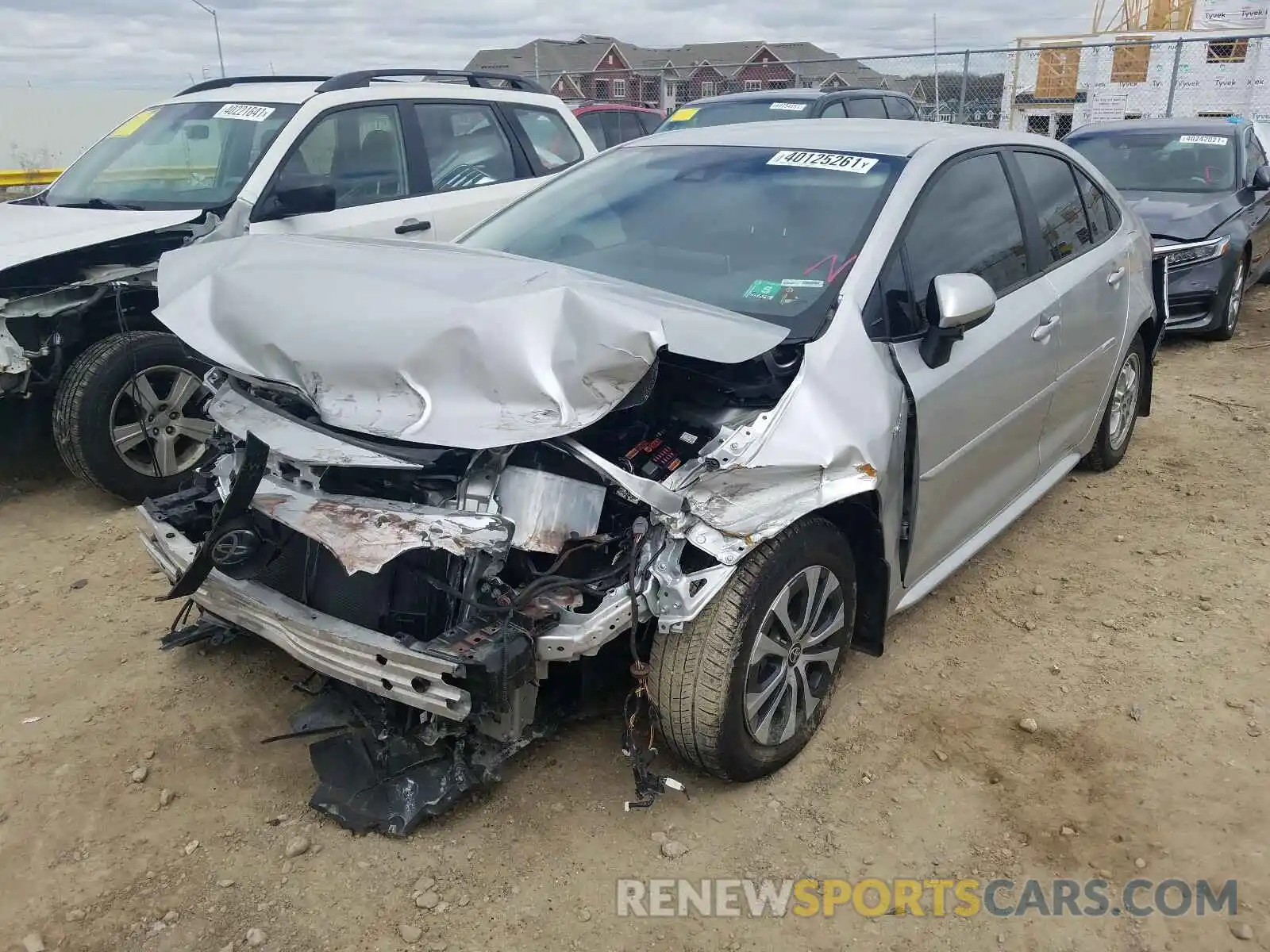 2 Photograph of a damaged car JTDEBRBE7LJ000413 TOYOTA COROLLA 2020