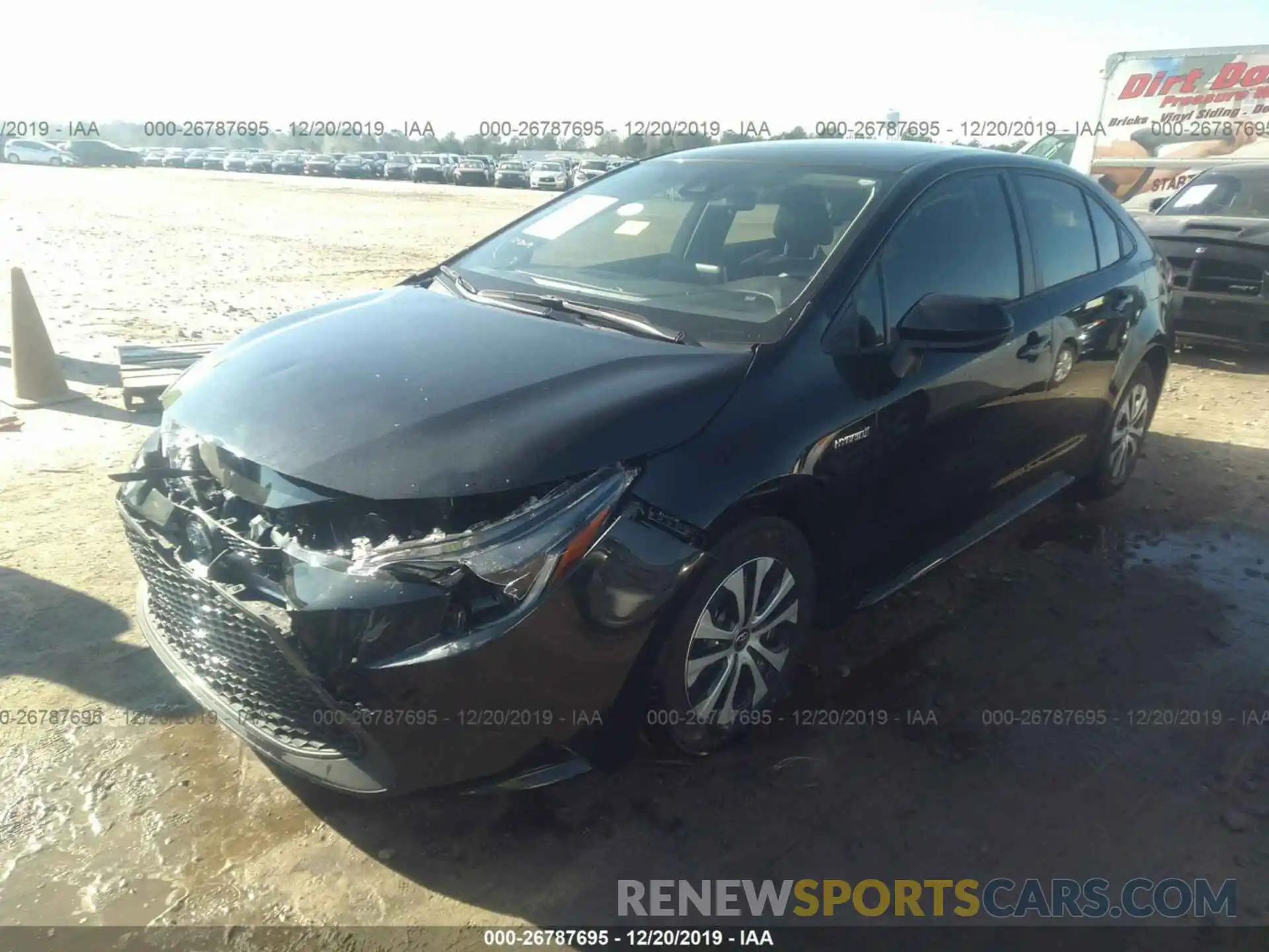 2 Photograph of a damaged car JTDEBRBE7LJ000718 TOYOTA COROLLA 2020