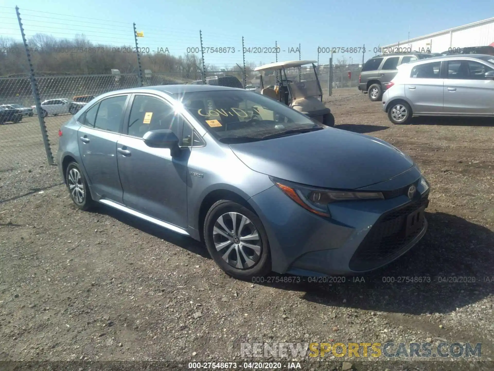 1 Photograph of a damaged car JTDEBRBE7LJ000802 TOYOTA COROLLA 2020