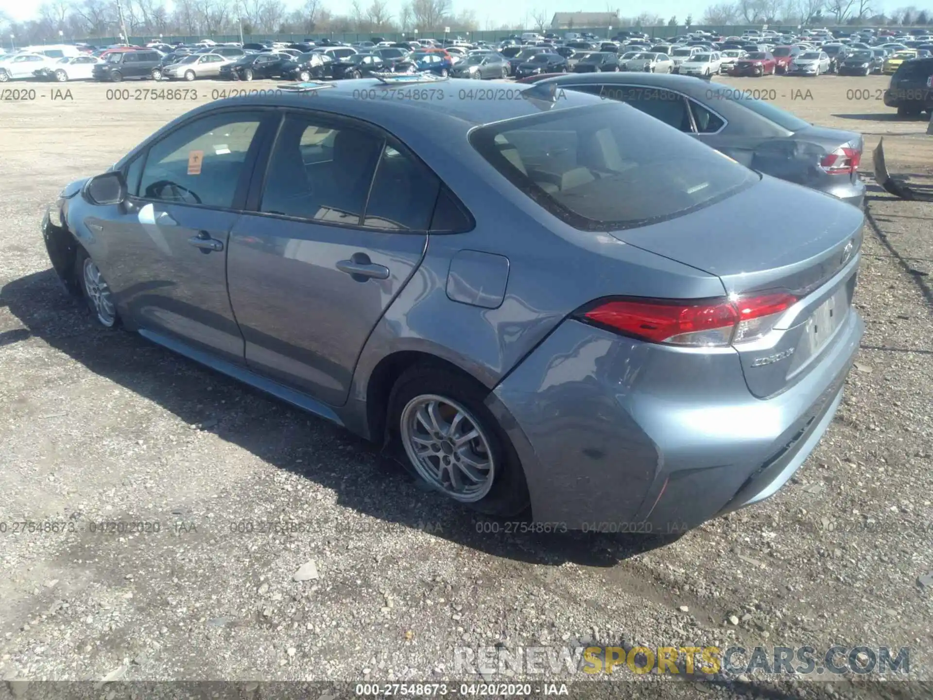 3 Photograph of a damaged car JTDEBRBE7LJ000802 TOYOTA COROLLA 2020