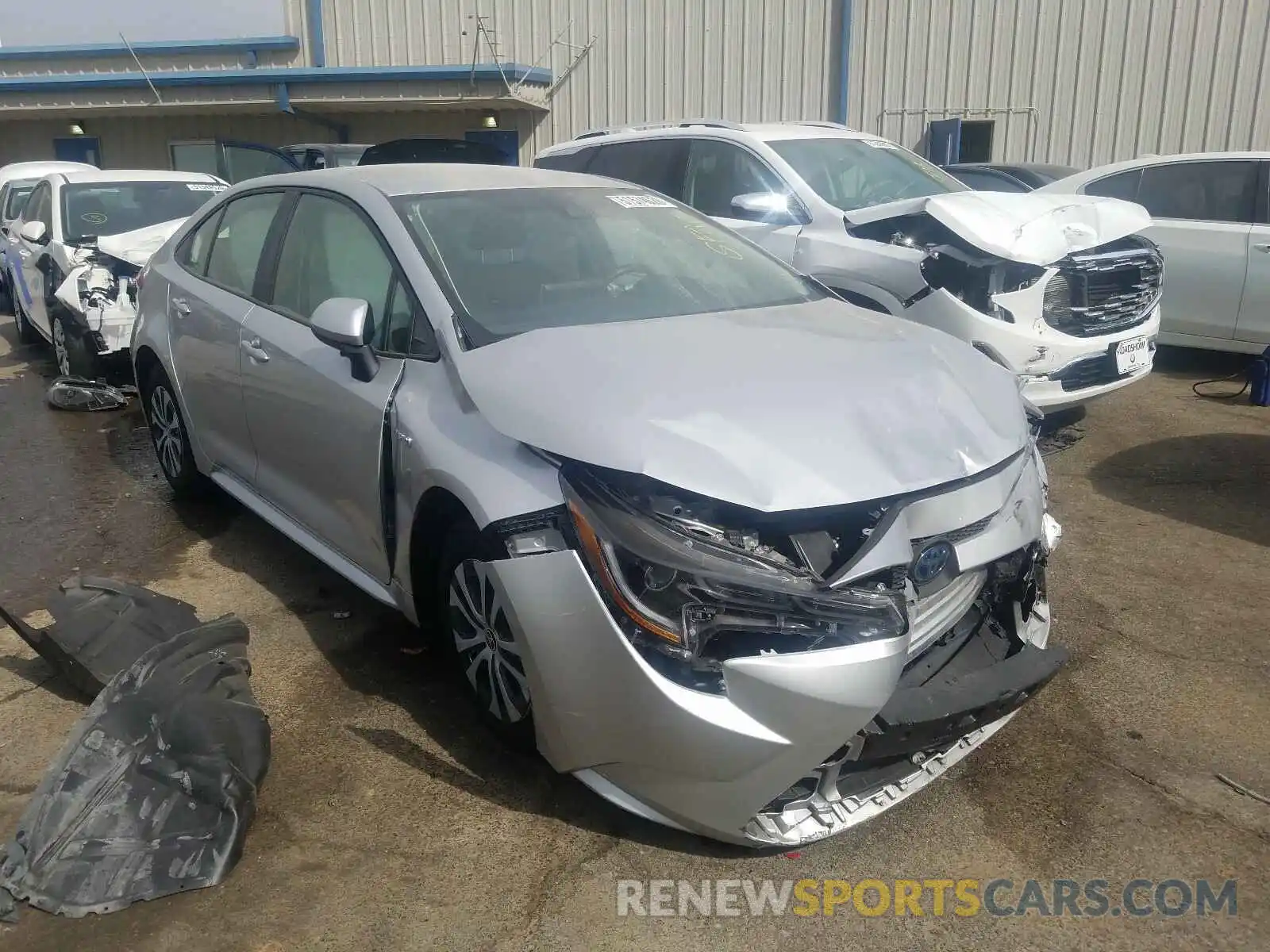 1 Photograph of a damaged car JTDEBRBE7LJ000976 TOYOTA COROLLA 2020