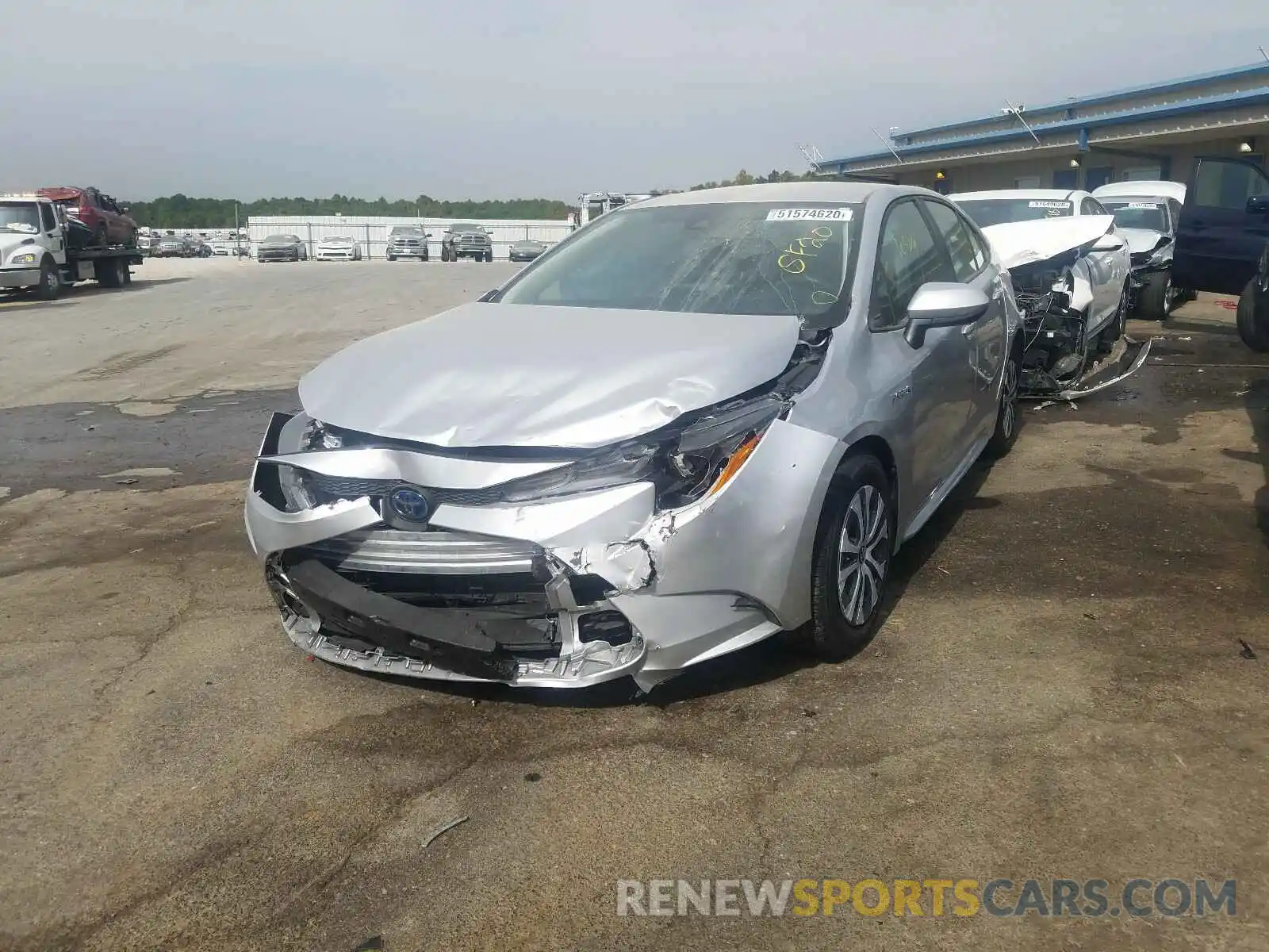 2 Photograph of a damaged car JTDEBRBE7LJ000976 TOYOTA COROLLA 2020