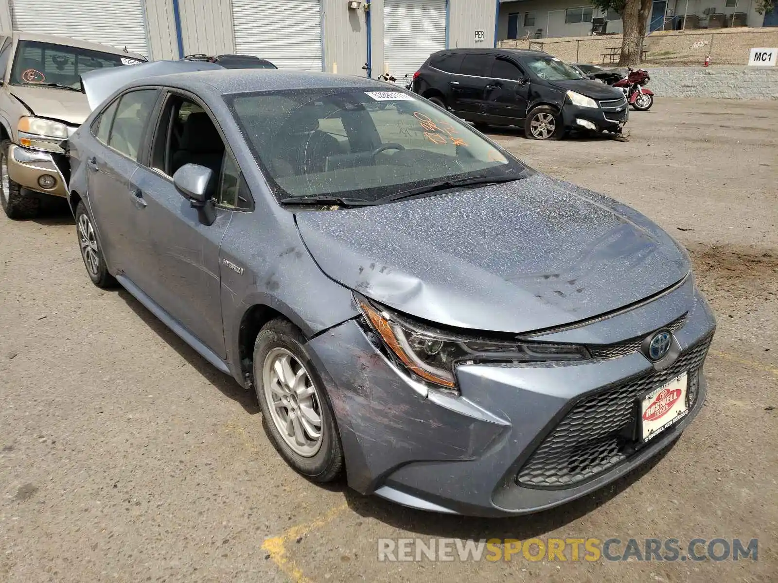 1 Photograph of a damaged car JTDEBRBE7LJ001058 TOYOTA COROLLA 2020