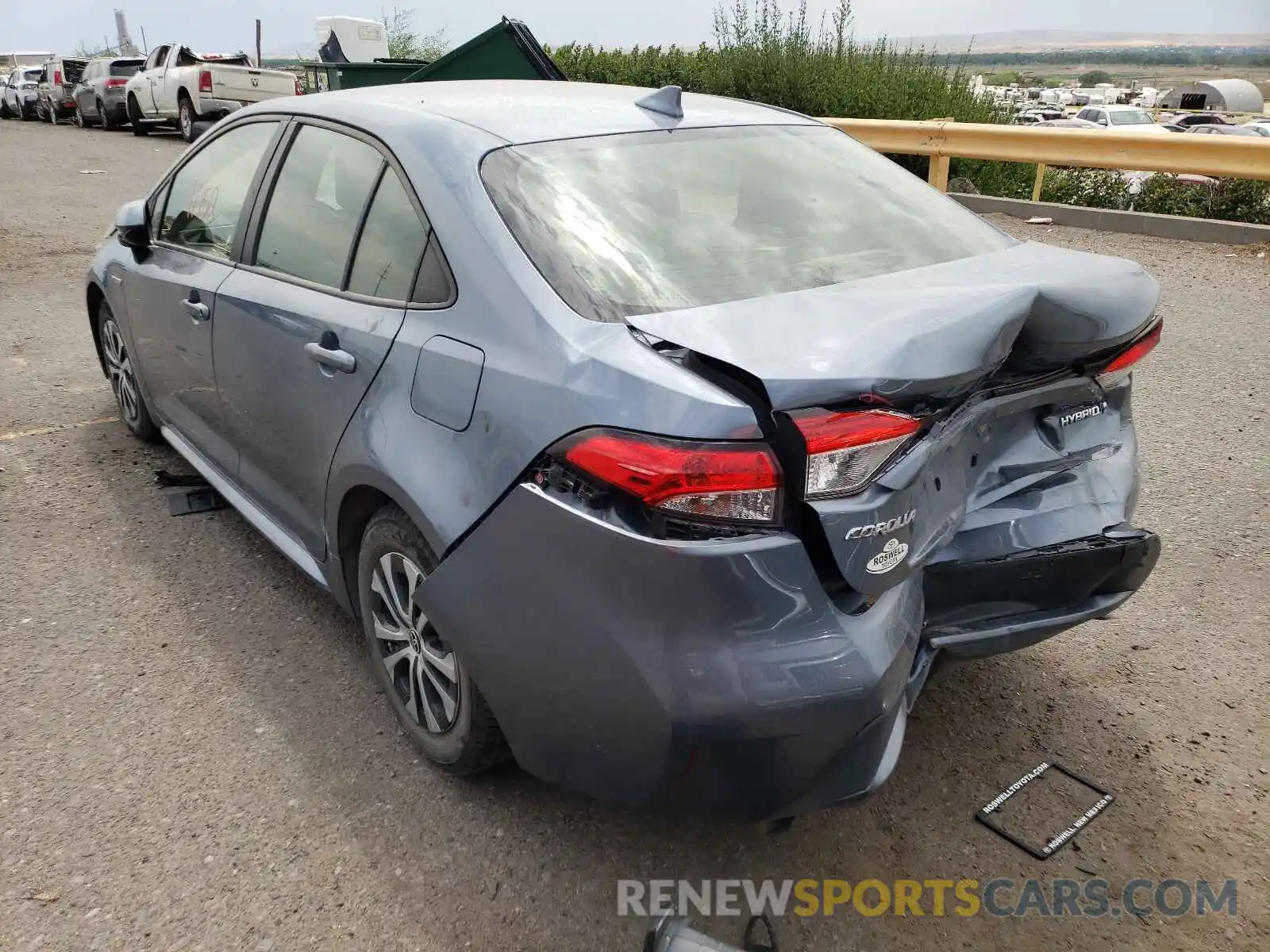 3 Photograph of a damaged car JTDEBRBE7LJ001058 TOYOTA COROLLA 2020