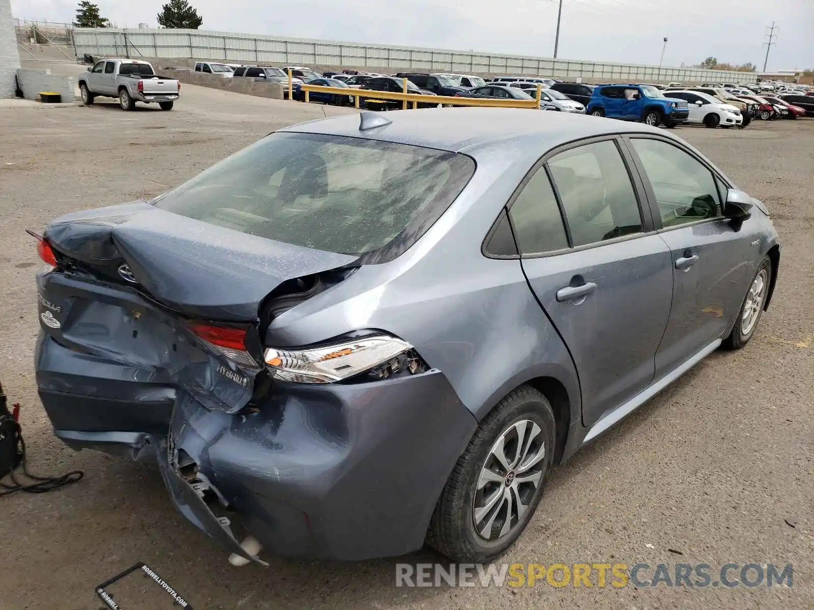 4 Photograph of a damaged car JTDEBRBE7LJ001058 TOYOTA COROLLA 2020