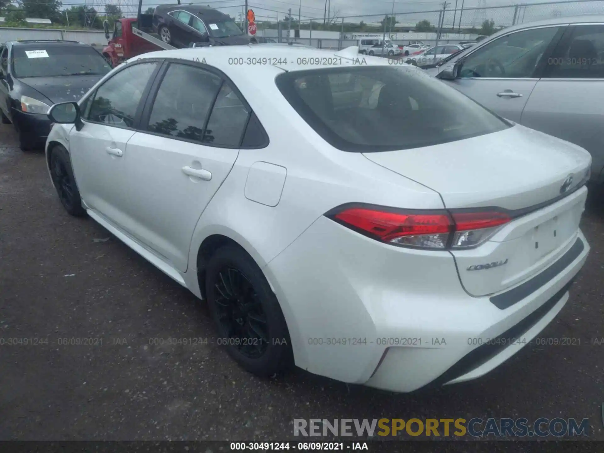 3 Photograph of a damaged car JTDEBRBE7LJ001268 TOYOTA COROLLA 2020