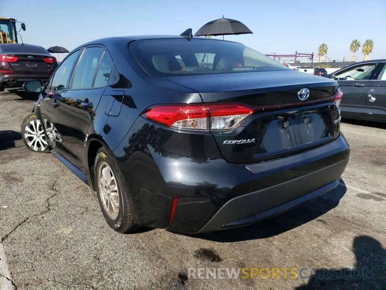 3 Photograph of a damaged car JTDEBRBE7LJ001321 TOYOTA COROLLA 2020