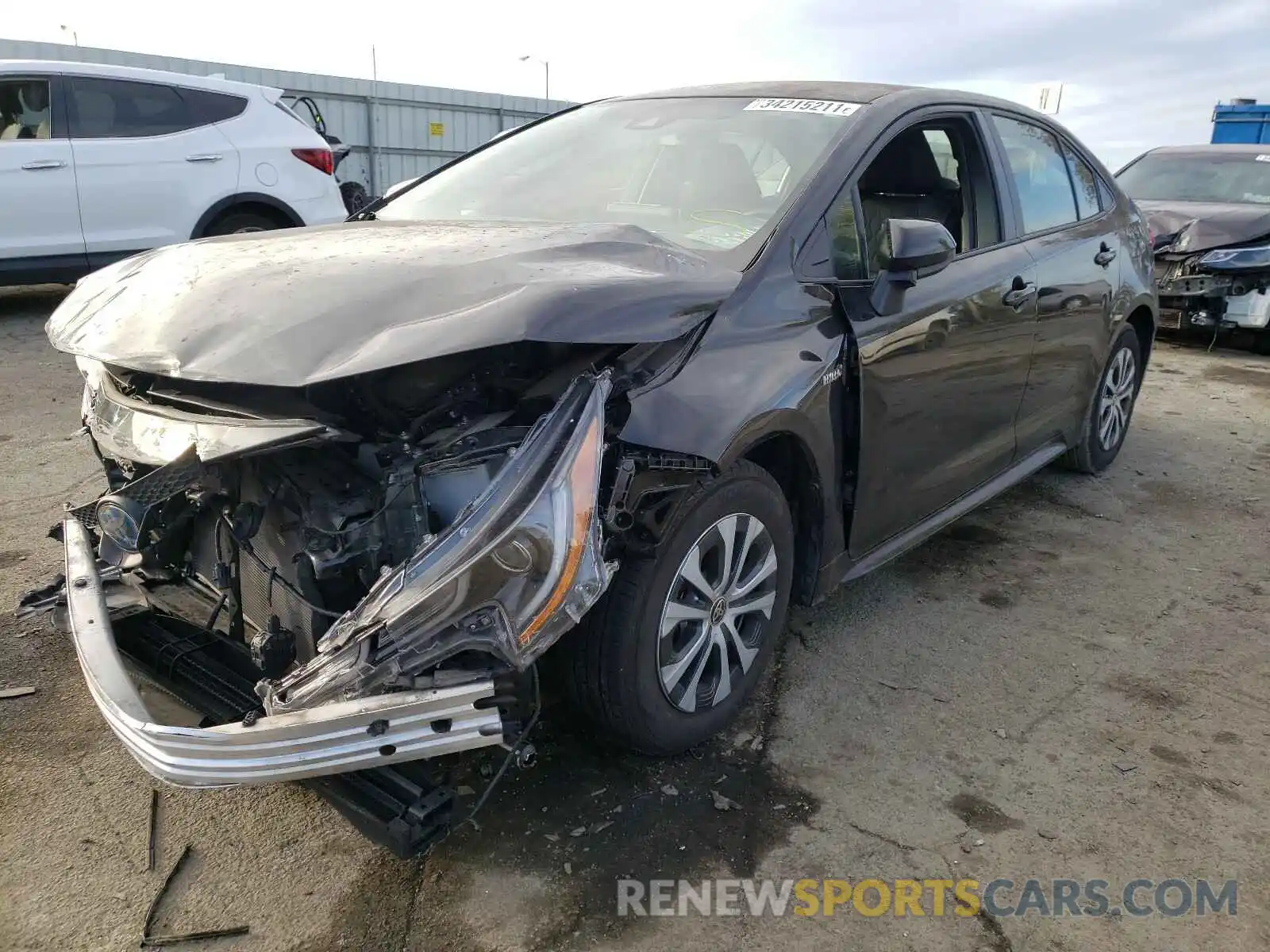 2 Photograph of a damaged car JTDEBRBE7LJ001500 TOYOTA COROLLA 2020