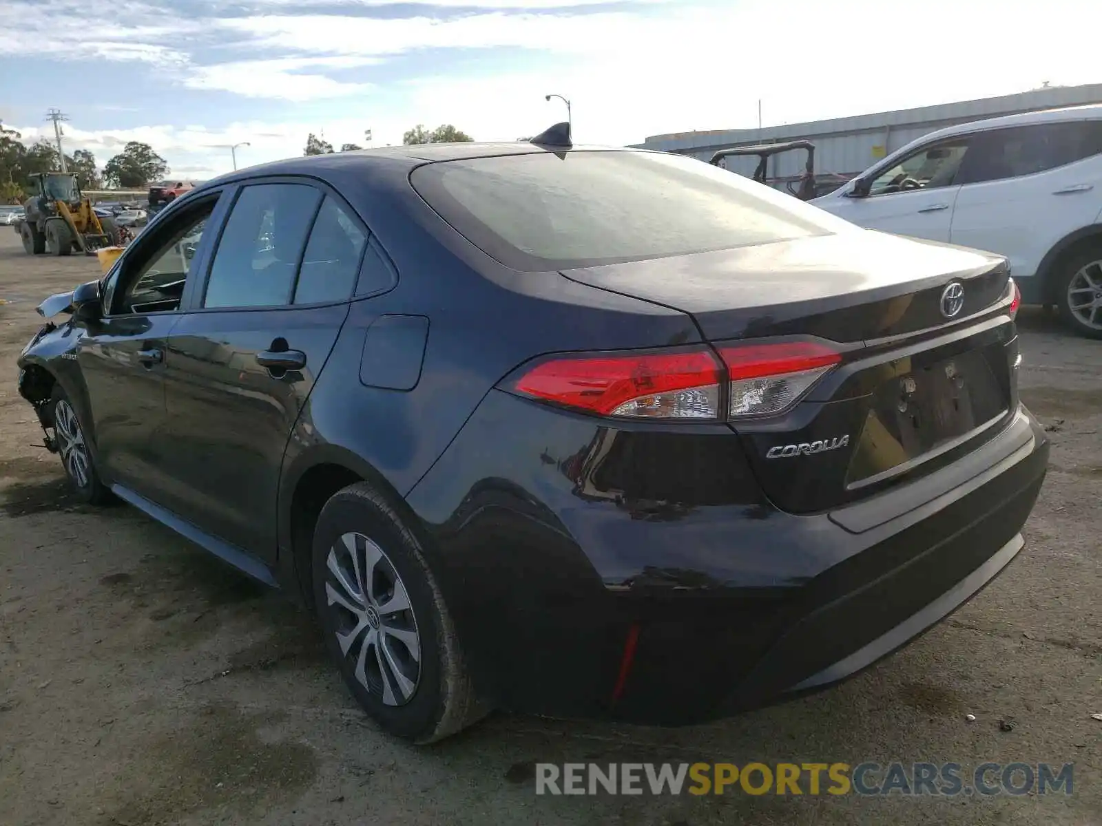 3 Photograph of a damaged car JTDEBRBE7LJ001500 TOYOTA COROLLA 2020